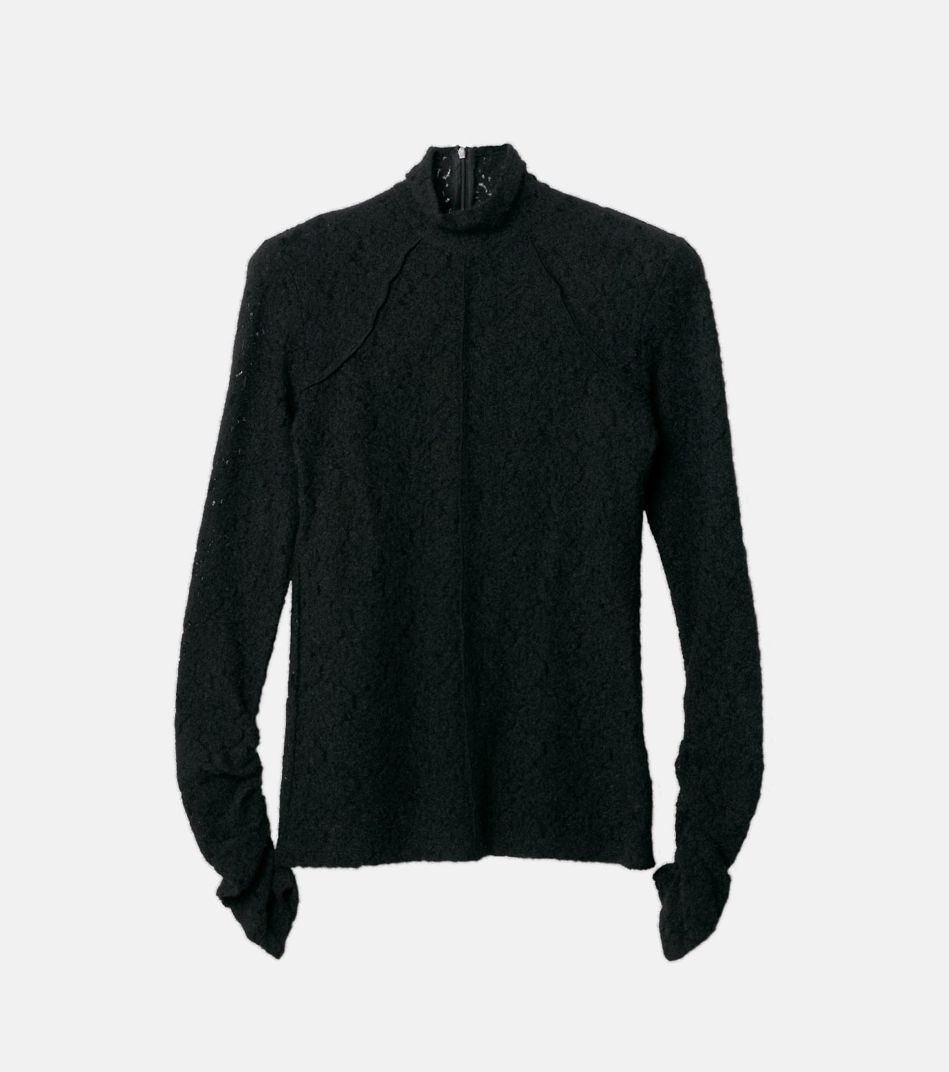 LE CIEL BLEU｜ハイネックストレットレーストップ / High Neck Stretch