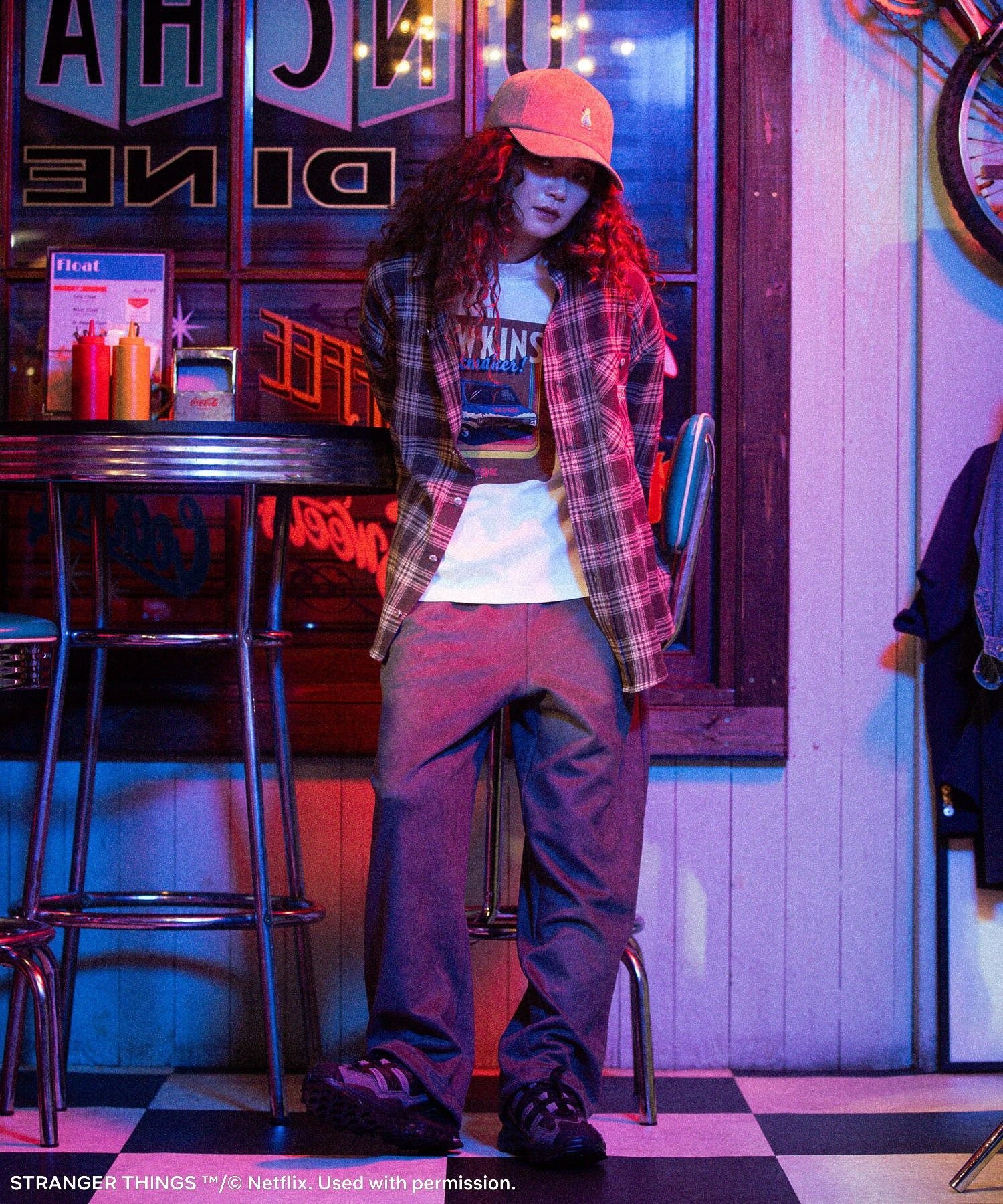 Green Parks｜□STRANGER THINGS×MINNETONKA フェイクスウェードパンツ