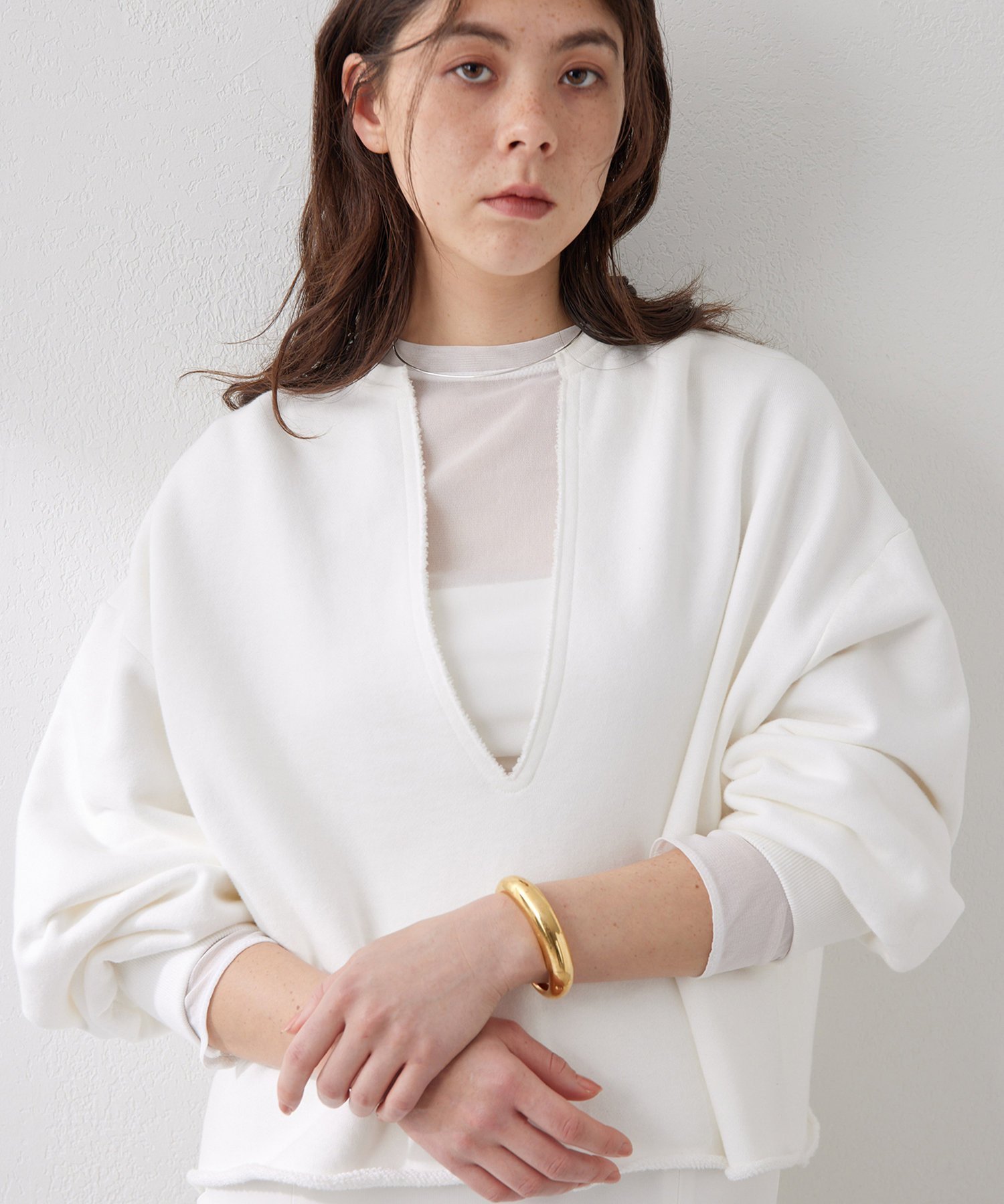 Whim Gazette｜スウェットVネックプルオーバー2 | Rakuten Fashion