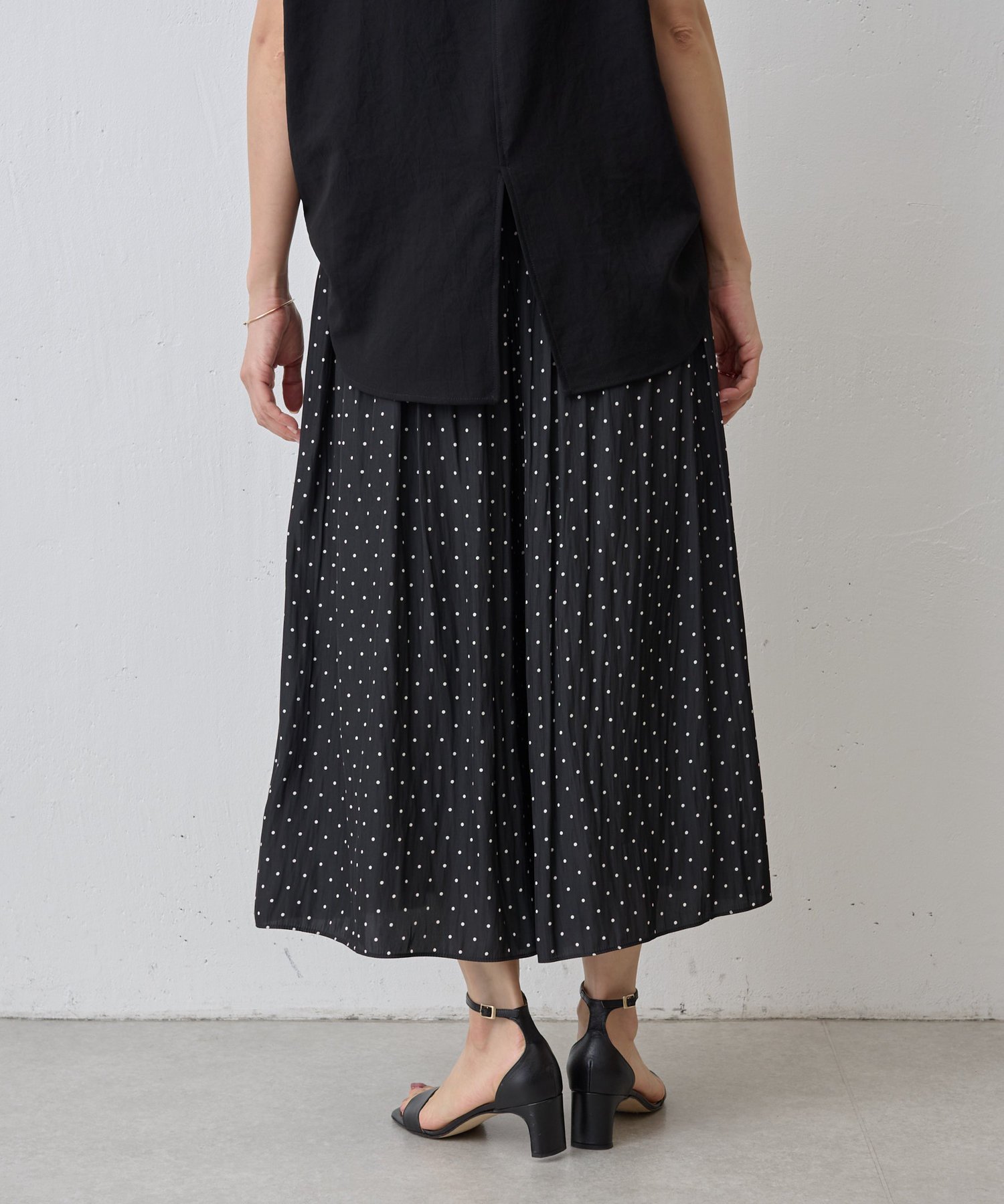 BEARDSLEY｜シワシフォンギャザーパンツ(ドット) | Rakuten Fashion