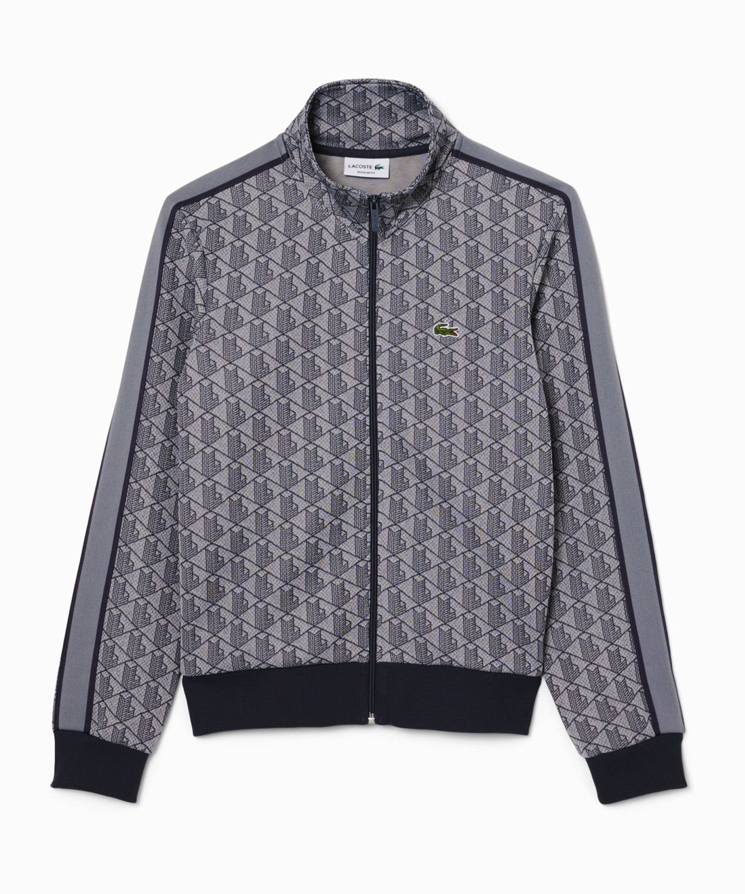 LACOSTE｜モノグラムジャカードトラックジャケット 【セットアップ対応