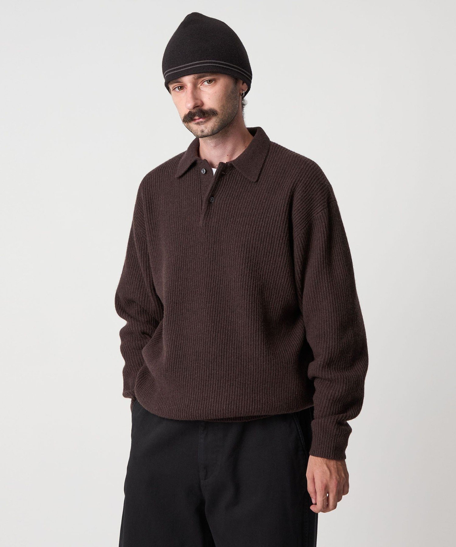 Steven Alanオーストラリアンラムズウール ポロカラー ニット BEAUTY&YOUTH UNITED ARROWS｜<Steven Alan> オーストラリアン