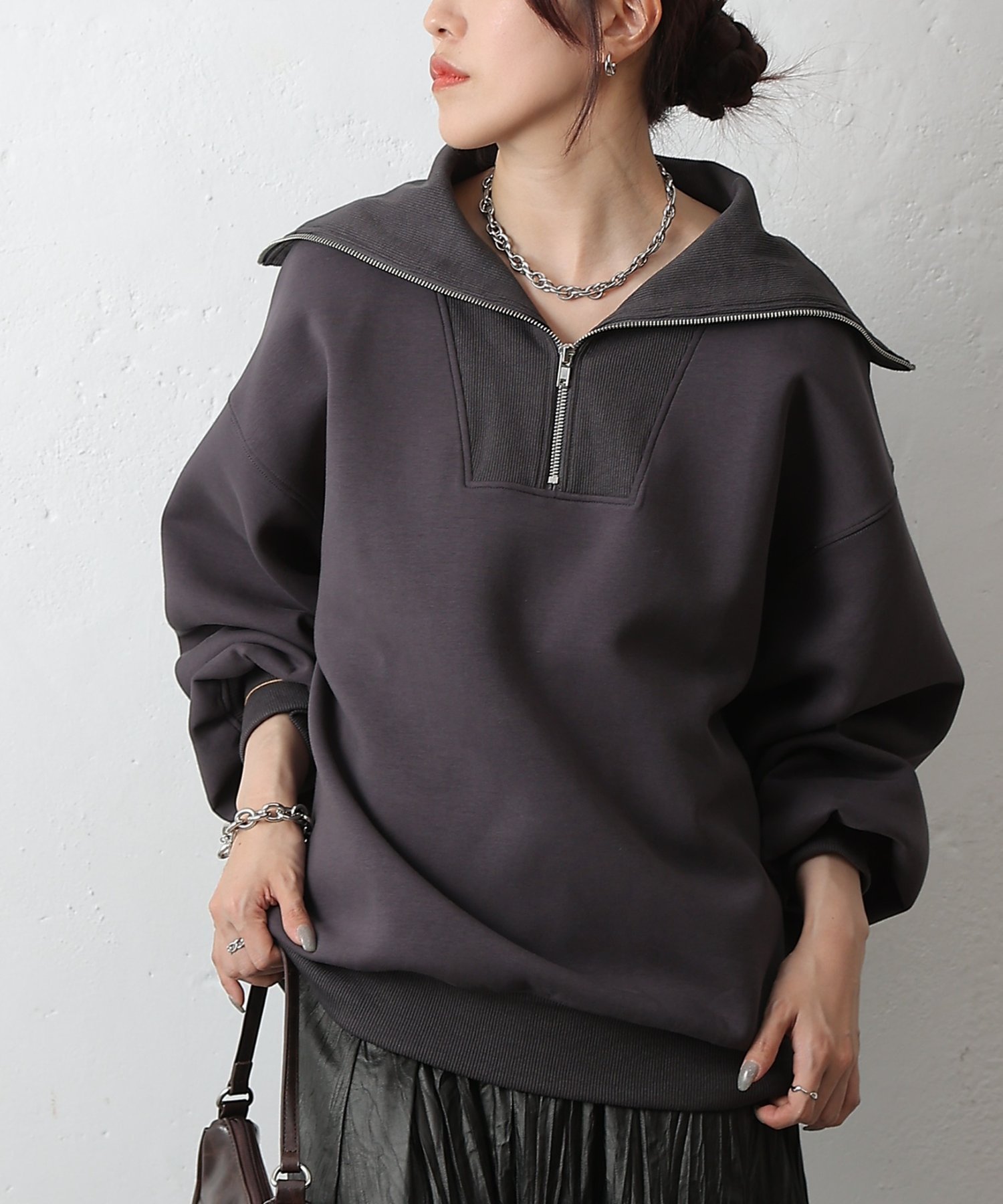 COLONY 2139｜ダンボールセーラーハーフジッププルオーバー | Rakuten