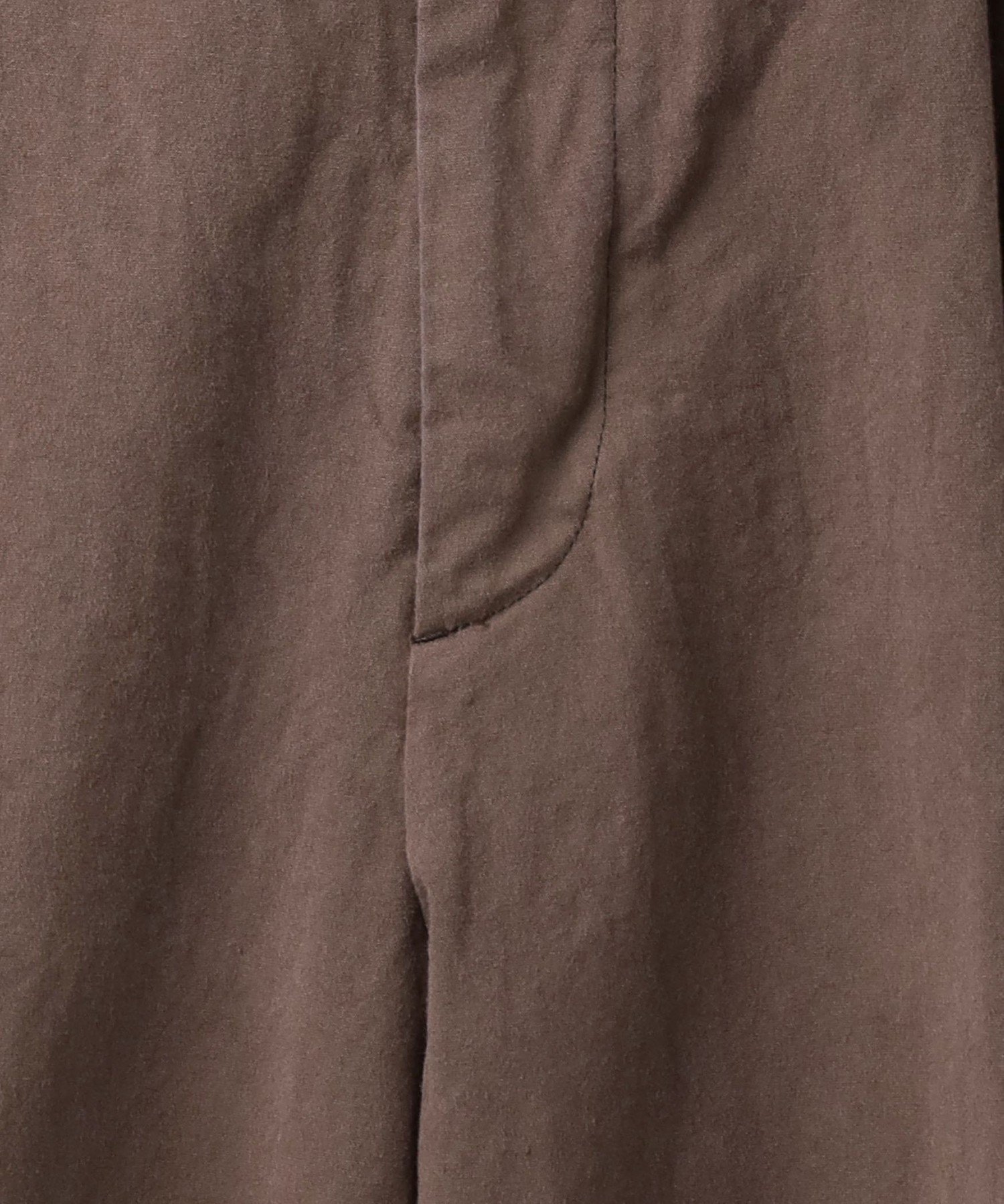 6(ROKU)＞コットン チノ ワイド パンツ ブラウン 34 UNITED ARROWS LTD