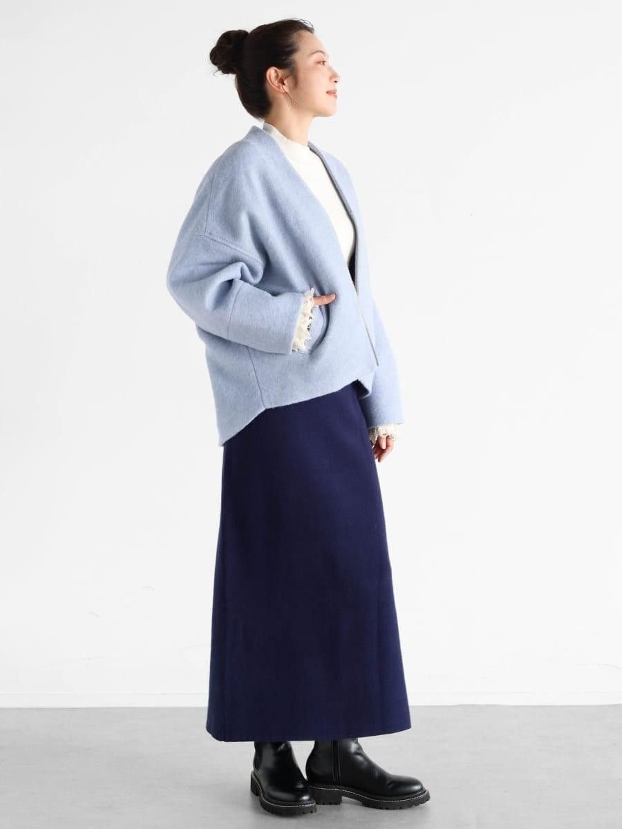 Vin｜Vネックウールブレンドショートコート | Rakuten Fashion(楽天