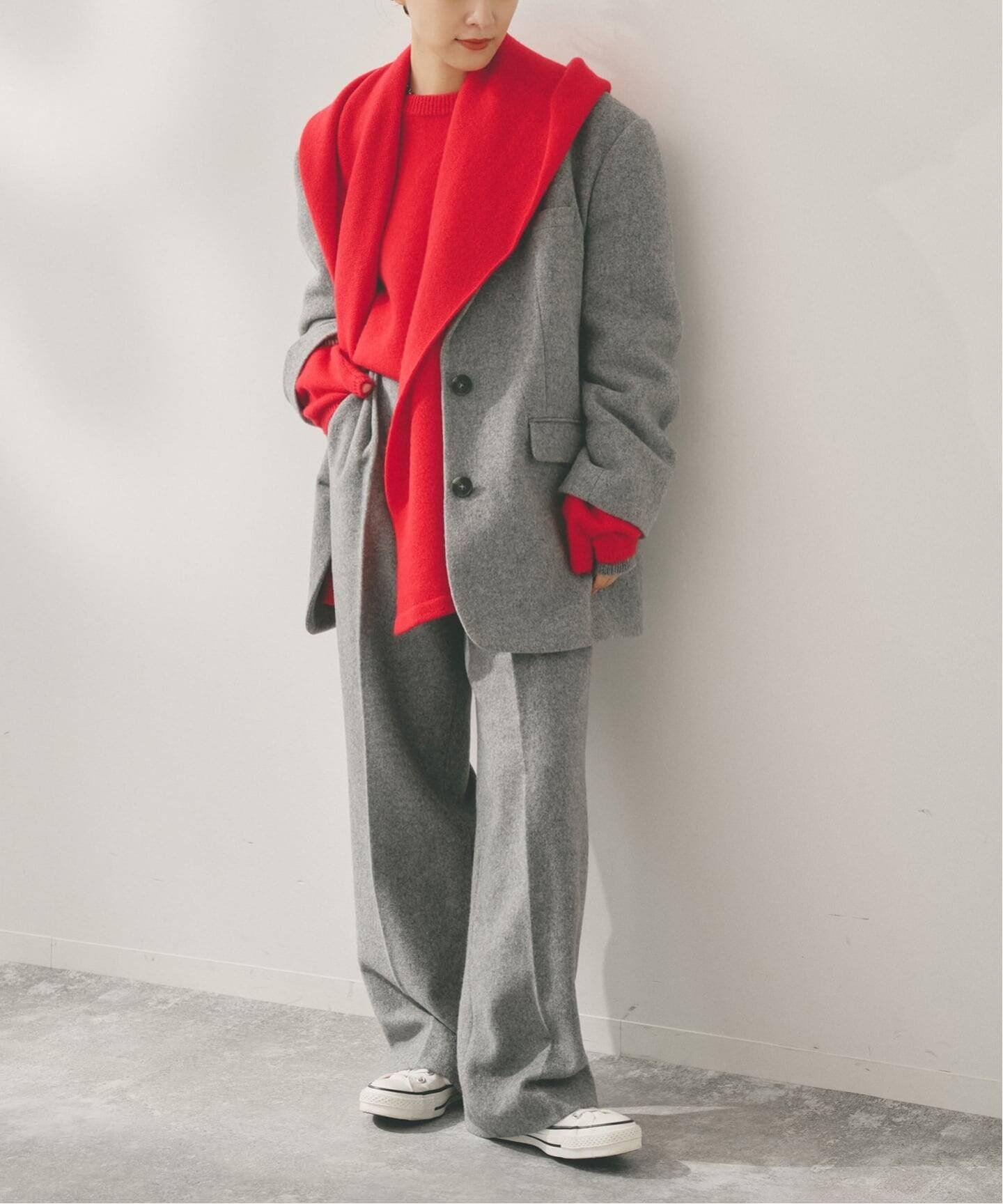 Spick & Span｜Higuchi*Sカシミヤ混フードマフラー | Rakuten Fashion