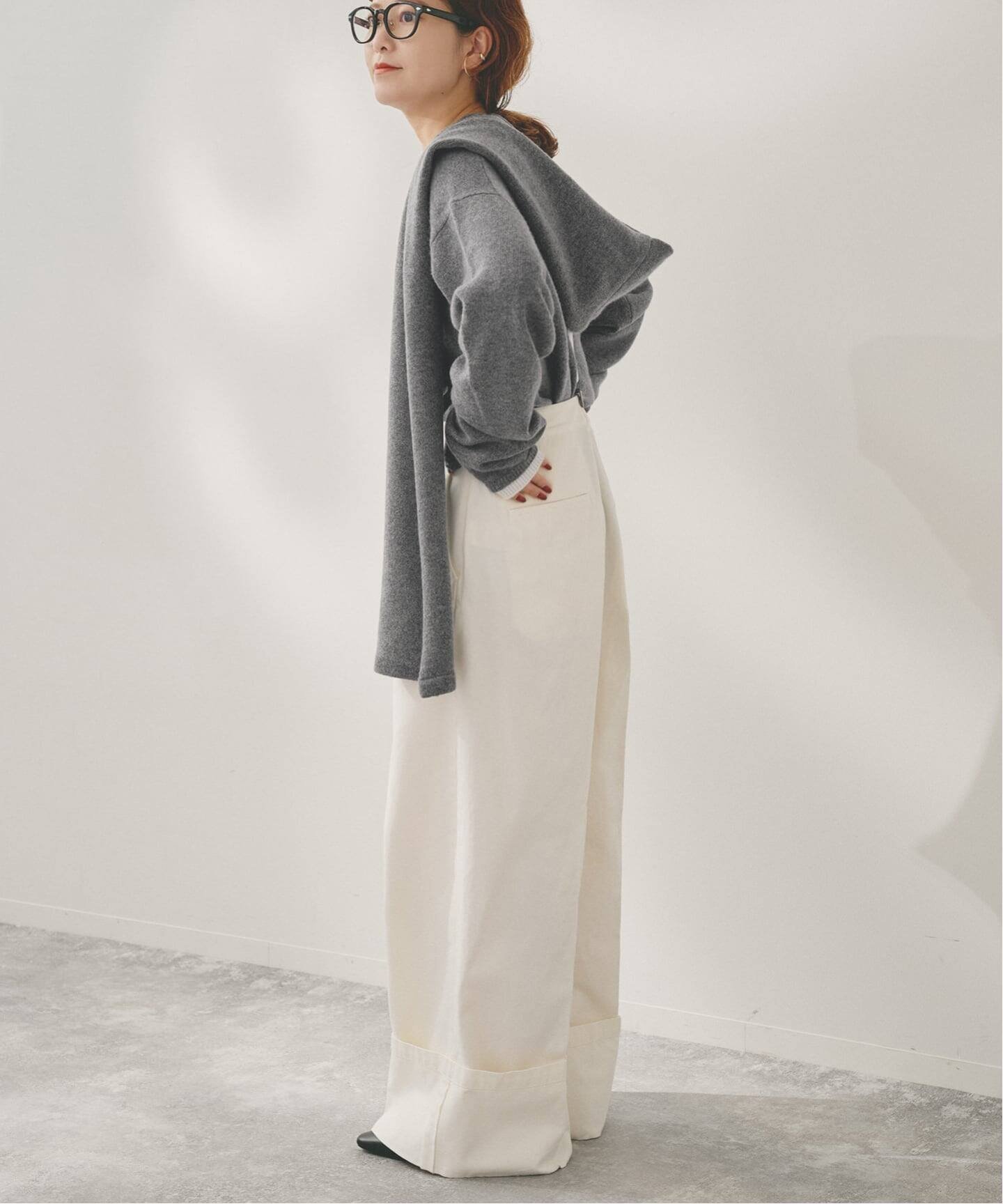 Spick & Span｜Higuchi*Sカシミヤ混フードマフラー | Rakuten Fashion