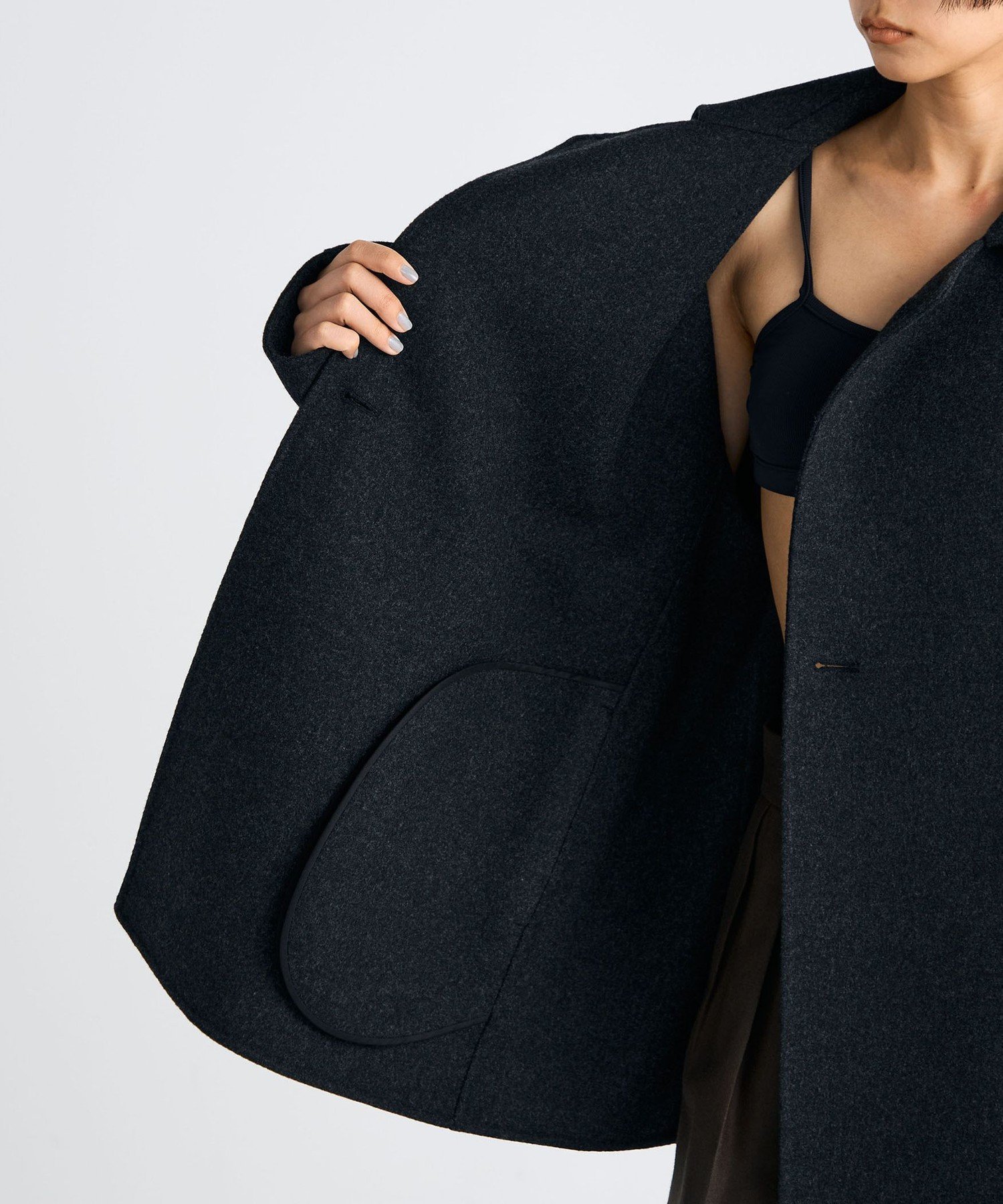 TOMORROWLAND｜ウールカシミヤ ダブルフェイス ショートコート