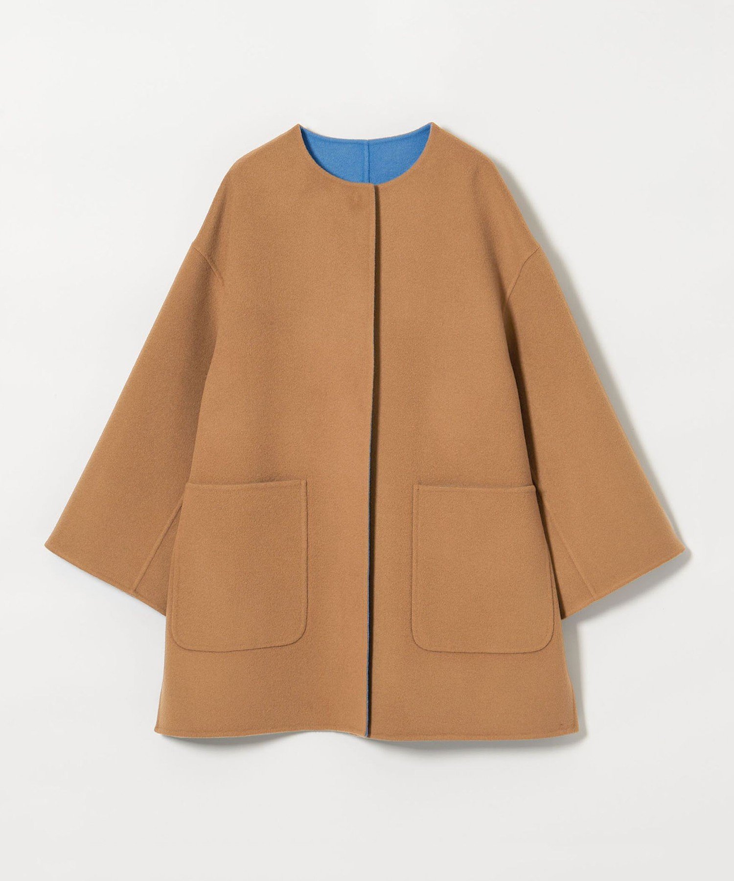 UNITED ARROWS｜バイカラー リバー ミドルコート | Rakuten Fashion