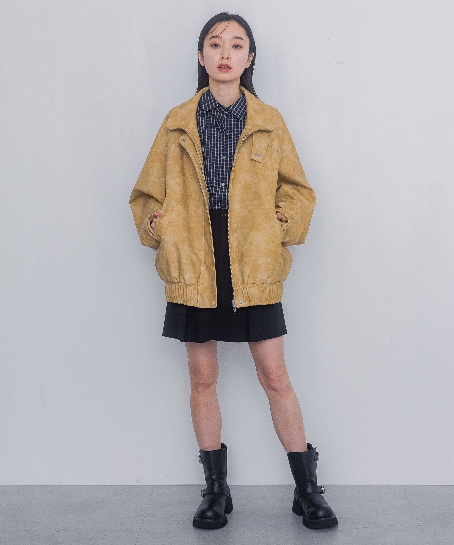 JEANASIS｜ヴィンテージレザーBIGブルゾン | Rakuten Fashion(楽天