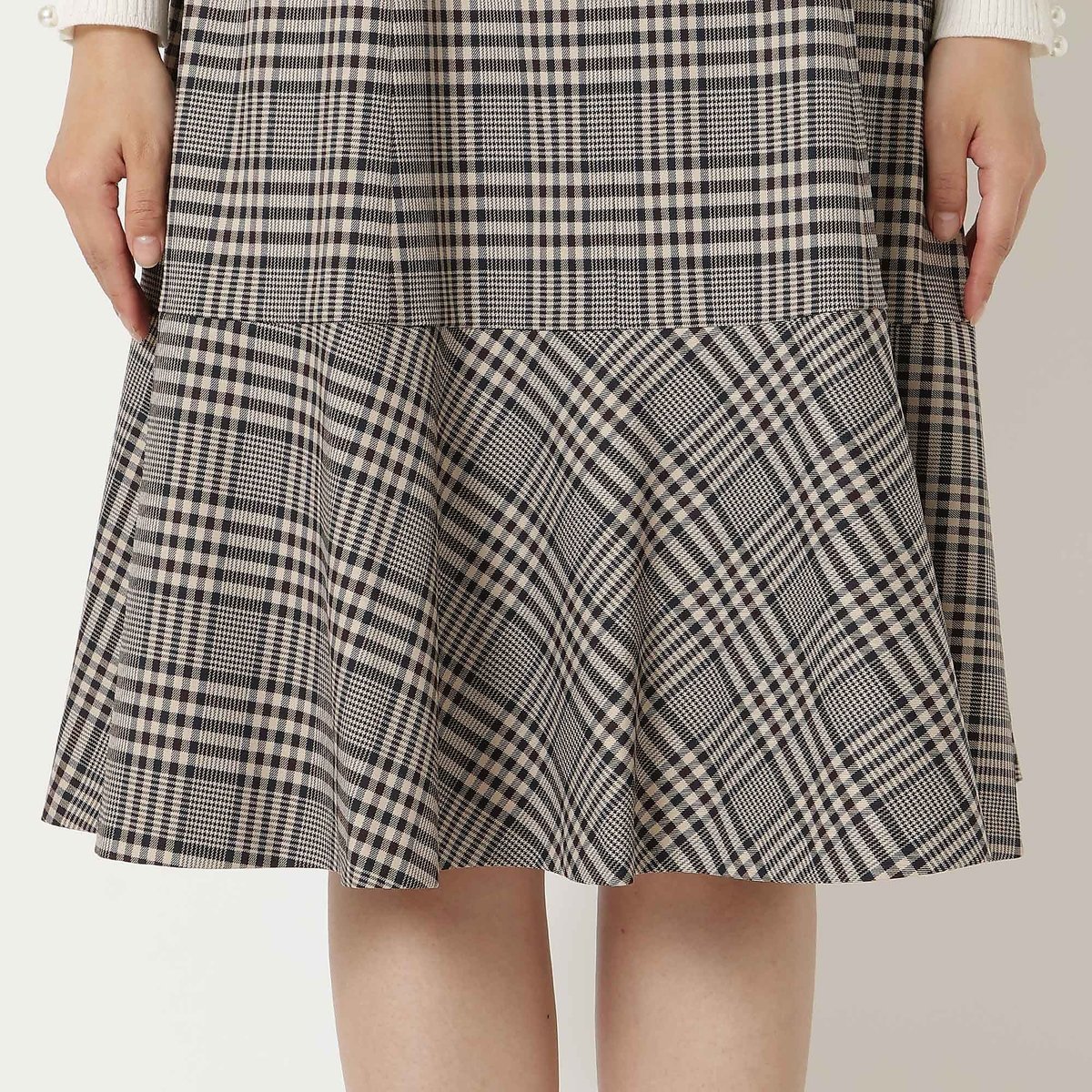 Rose Tiara｜MIXチェックジャンパースカート | Rakuten Fashion(楽天