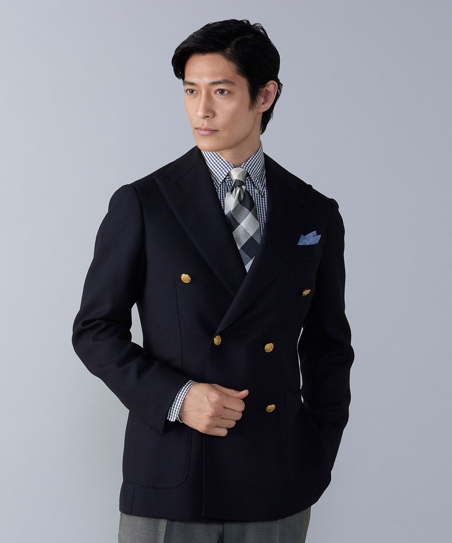 BEAMS MEN｜HANDMADE SAVILE CLIFFORD ウールモヘヤ ダブルブレスト