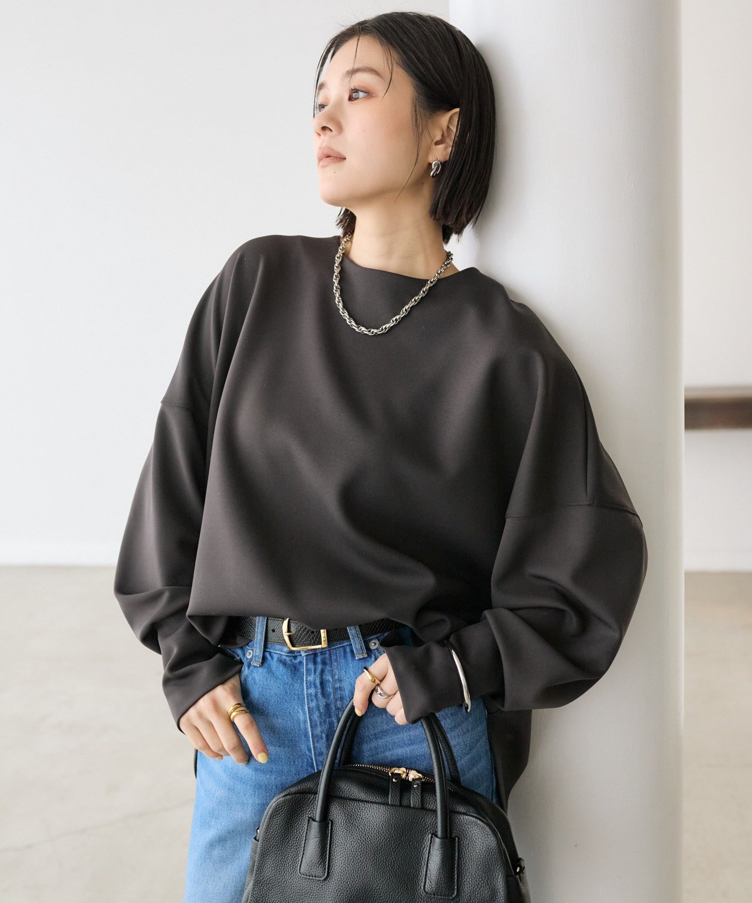 RIVE DROITE｜【楽ちんキレイ】ダンボールポンチョプルオーバー