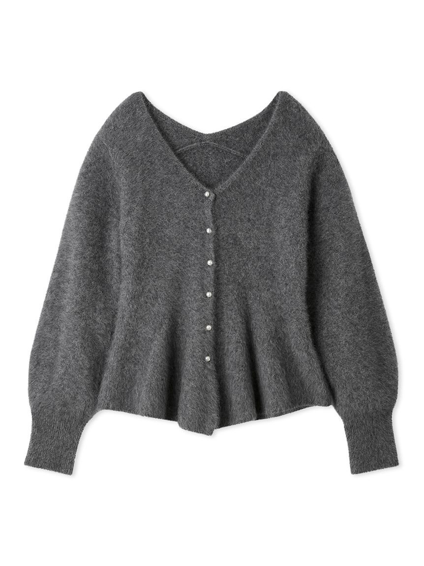 FRAY I.D｜フォックスカシミアペプラムカーディガン | Rakuten Fashion