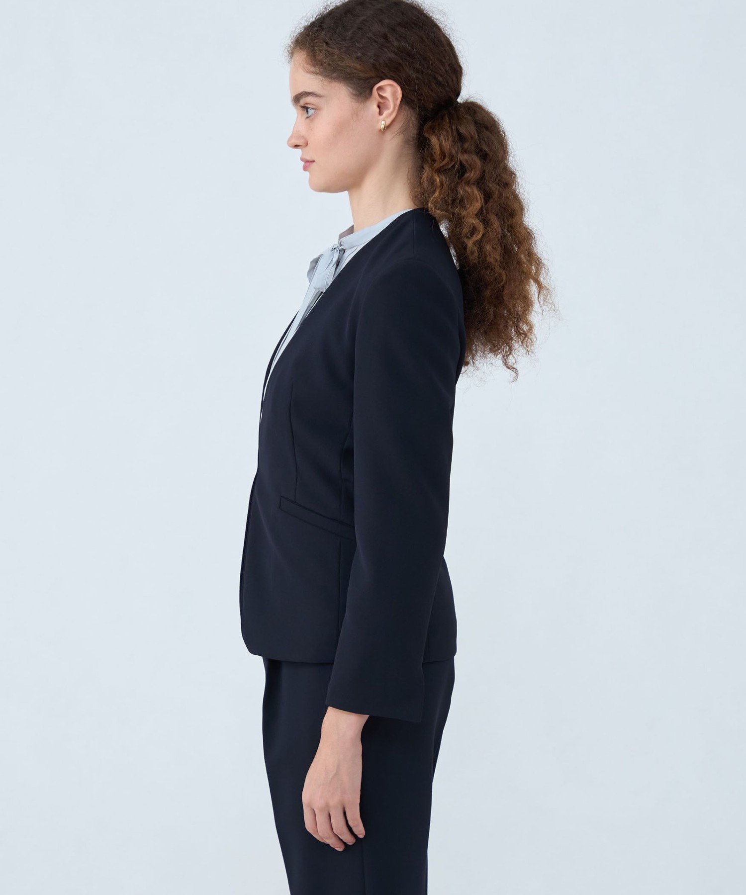 TOMORROWLAND｜ドライダブルクロス ノーカラージャケット | Rakuten