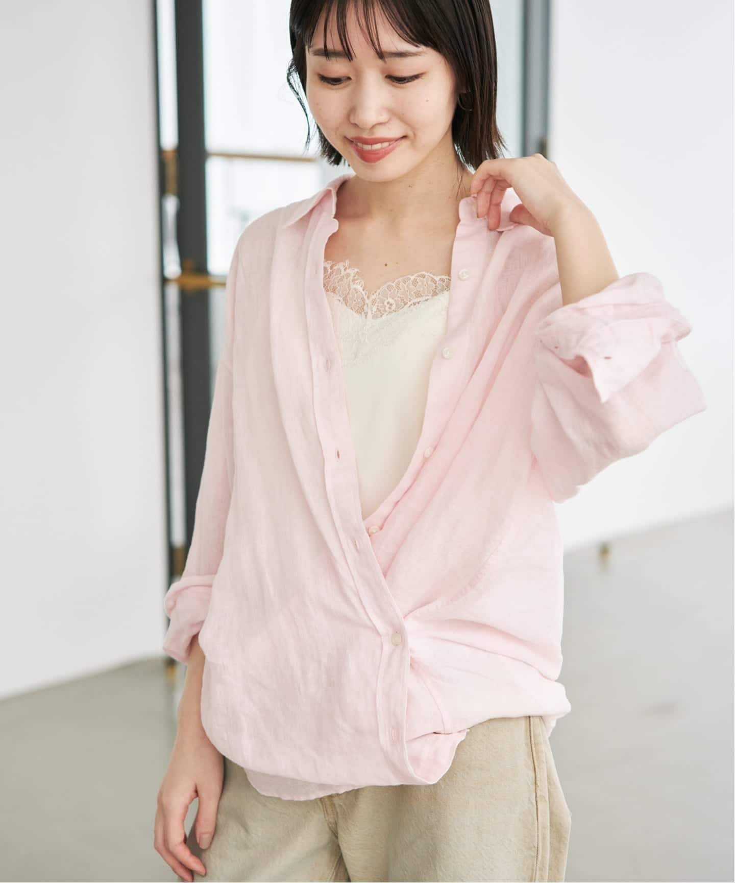 SLOBE IENA｜《追加2予約》サテンレースキャミソール | Rakuten