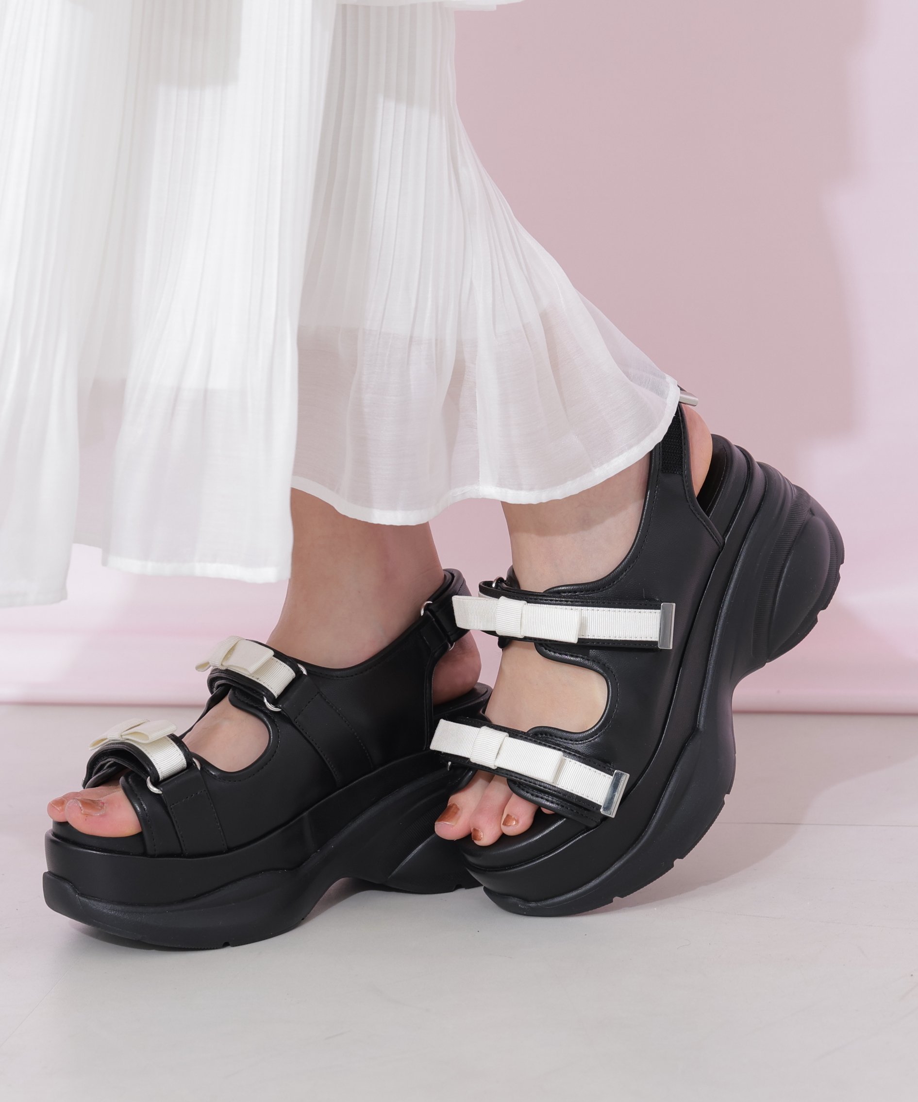 JILL by JILL STUART｜ダブルリボンサンダル | Rakuten Fashion(楽天