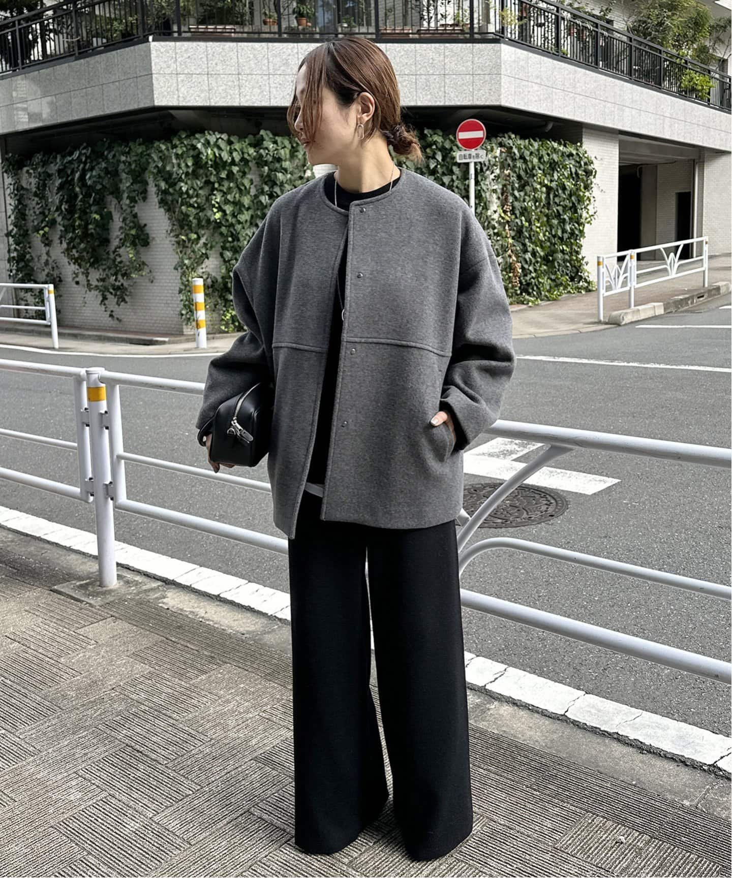 美品✨ジャーナルスタンダード カシミヤ混 140S ピーコート ショート
