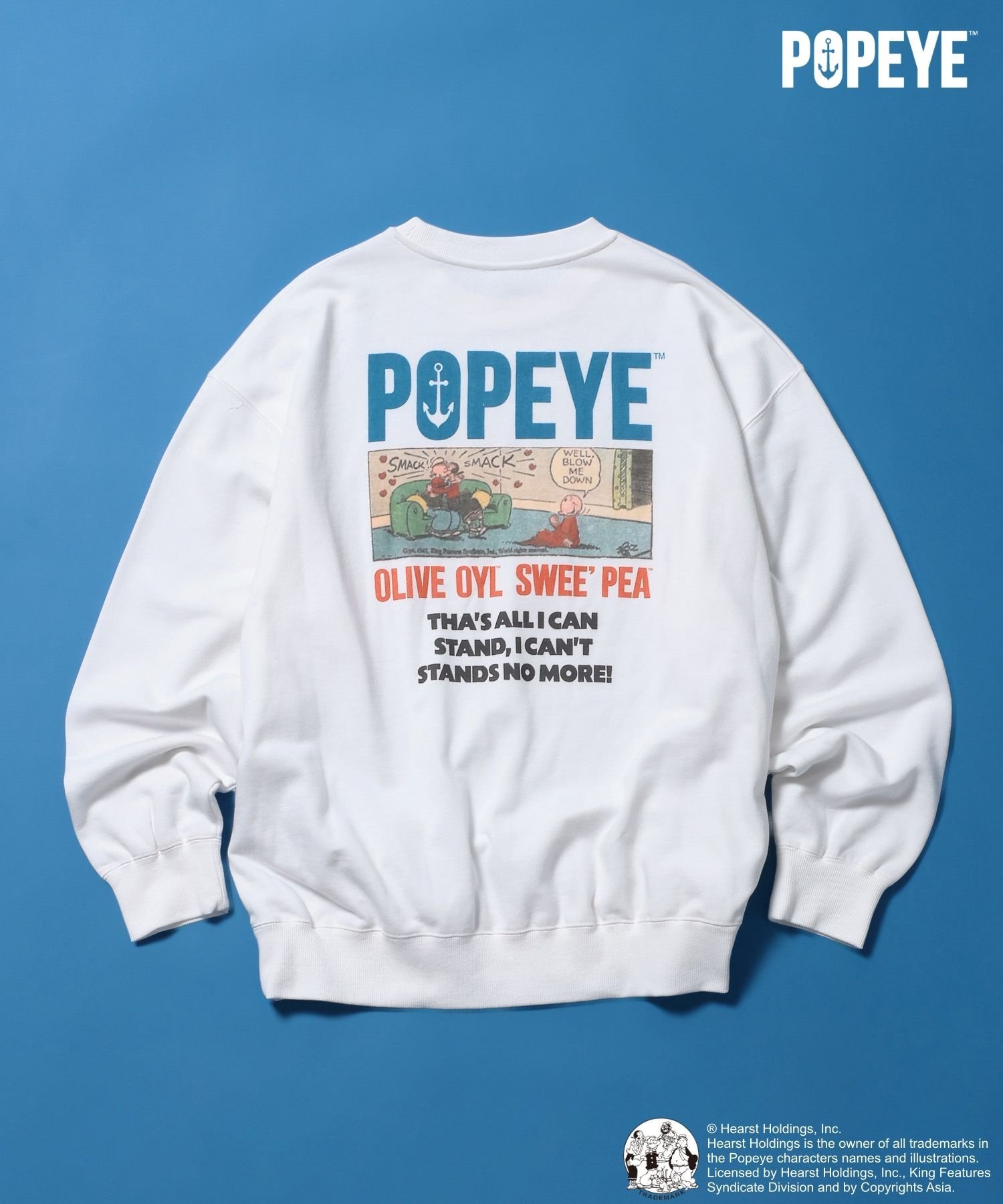 niko and ｜【POPEYE(TM)】CHARACTER PRINT SWEATSHIRT | Rakuten