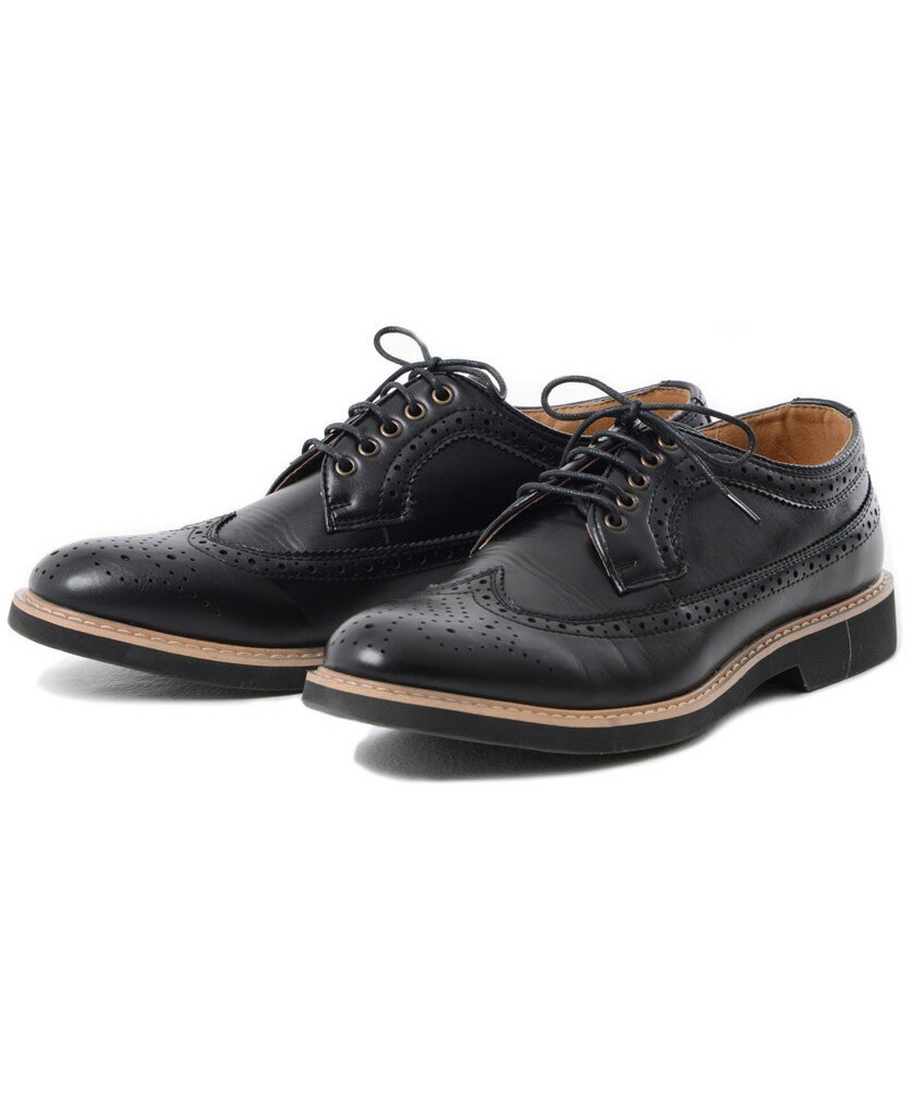 楽天市場】ネイビー（チップデザイン（靴）ウィングチップ）（靴）の通販