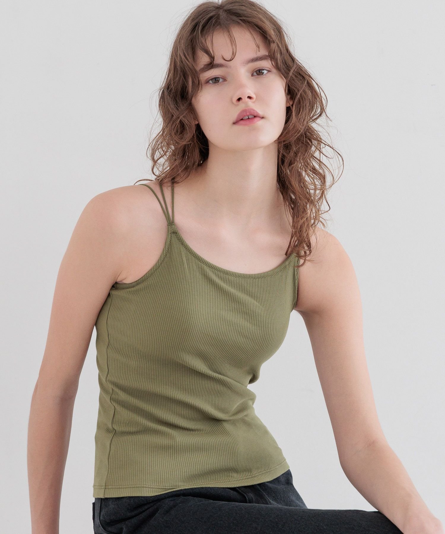 BAYFLOW｜【bijorie】カップ付きバッククロスキャミ/NEW BASIC 25SS