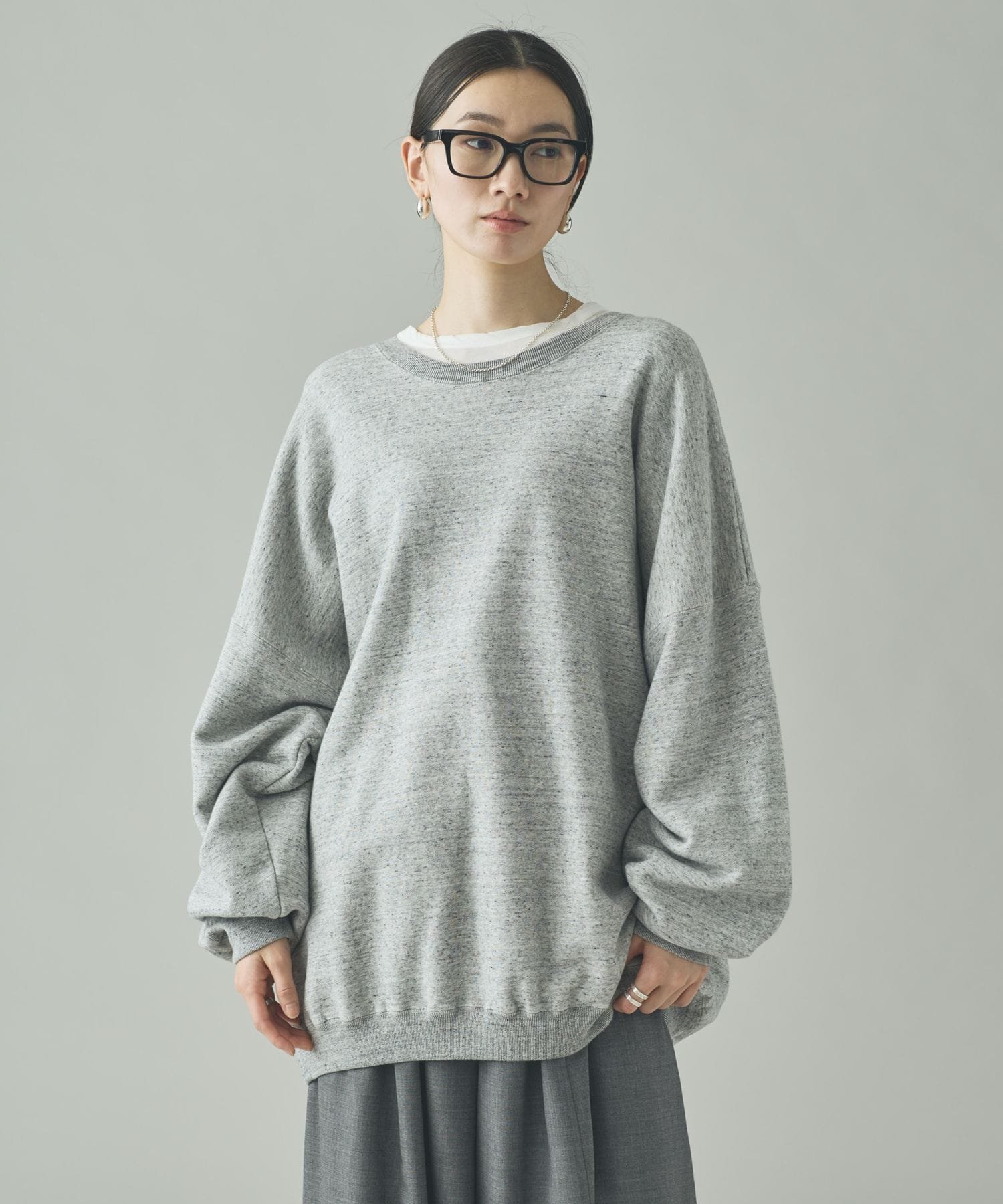 Curensology＆RC フレンチテリービッグトレーナー♢カーキ Curensology｜<&RC>フレンチテリービッグトレーナー | Rakuten Fashion