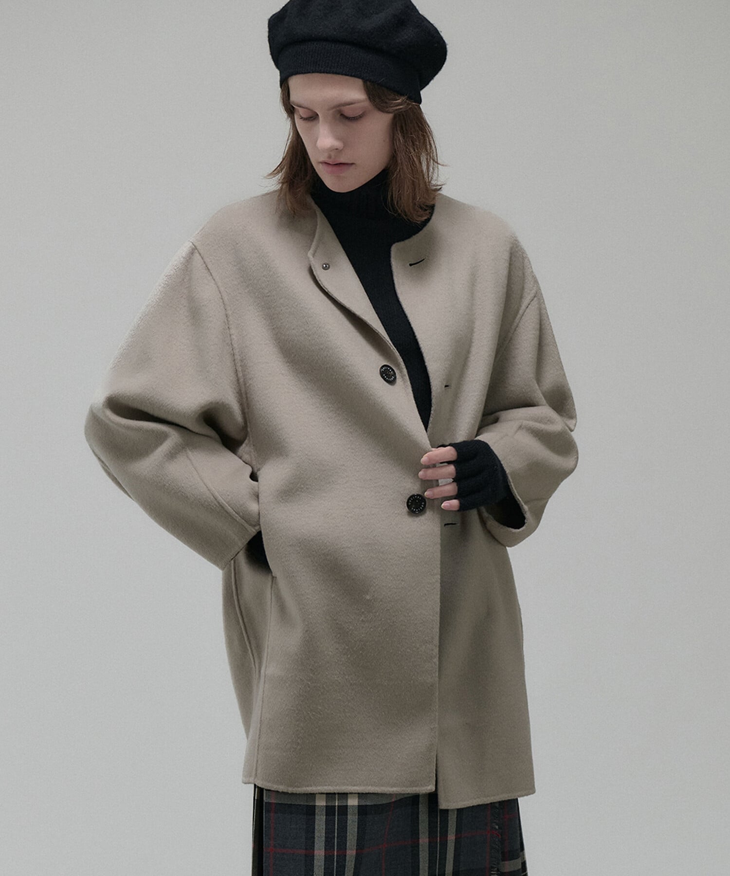 Bshop｜ORCIVAL | リバーウール ノーカラーコート WOMEN | Rakuten