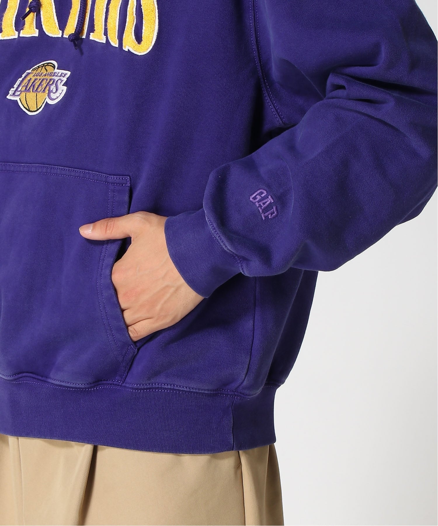 GAP｜(U)NBA ロサンゼルス レイカーズ ロゴ ヘビーウェイトパーカー