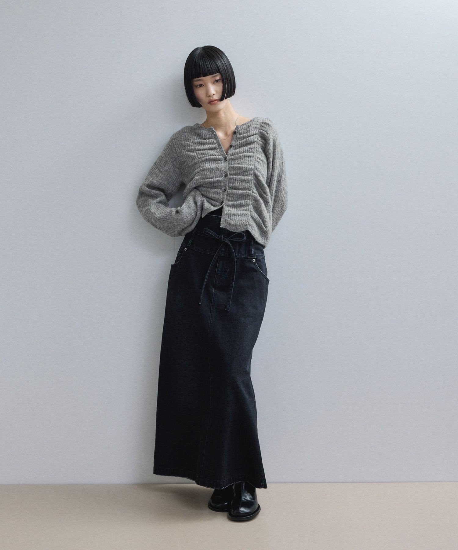 ADAM ET ROPE'｜【WEB限定】ダブルモヘアシャーリングカーディガン