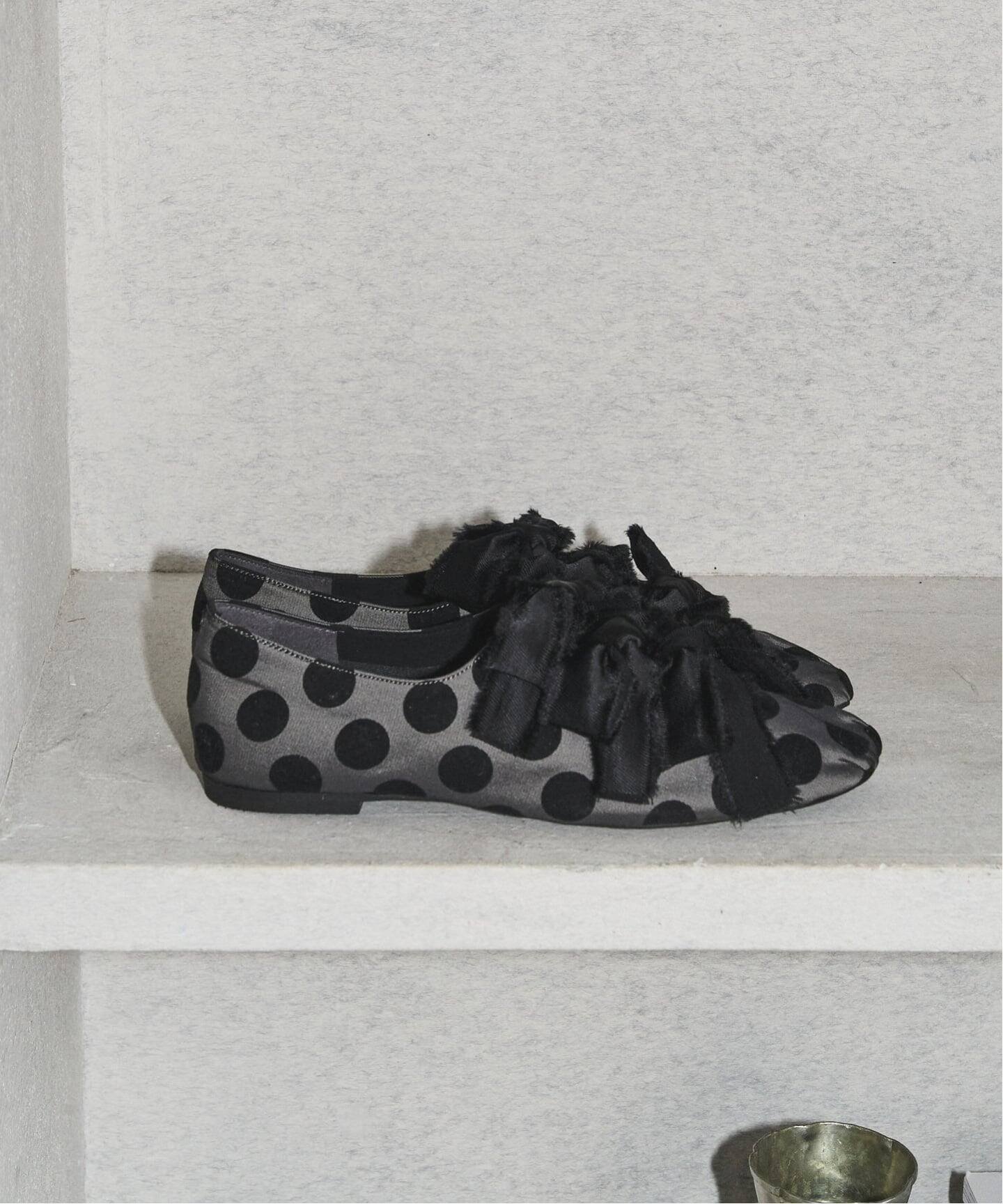 LE TALON｜《追加》GRISEサテンリボンバレリーナ | Rakuten Fashion