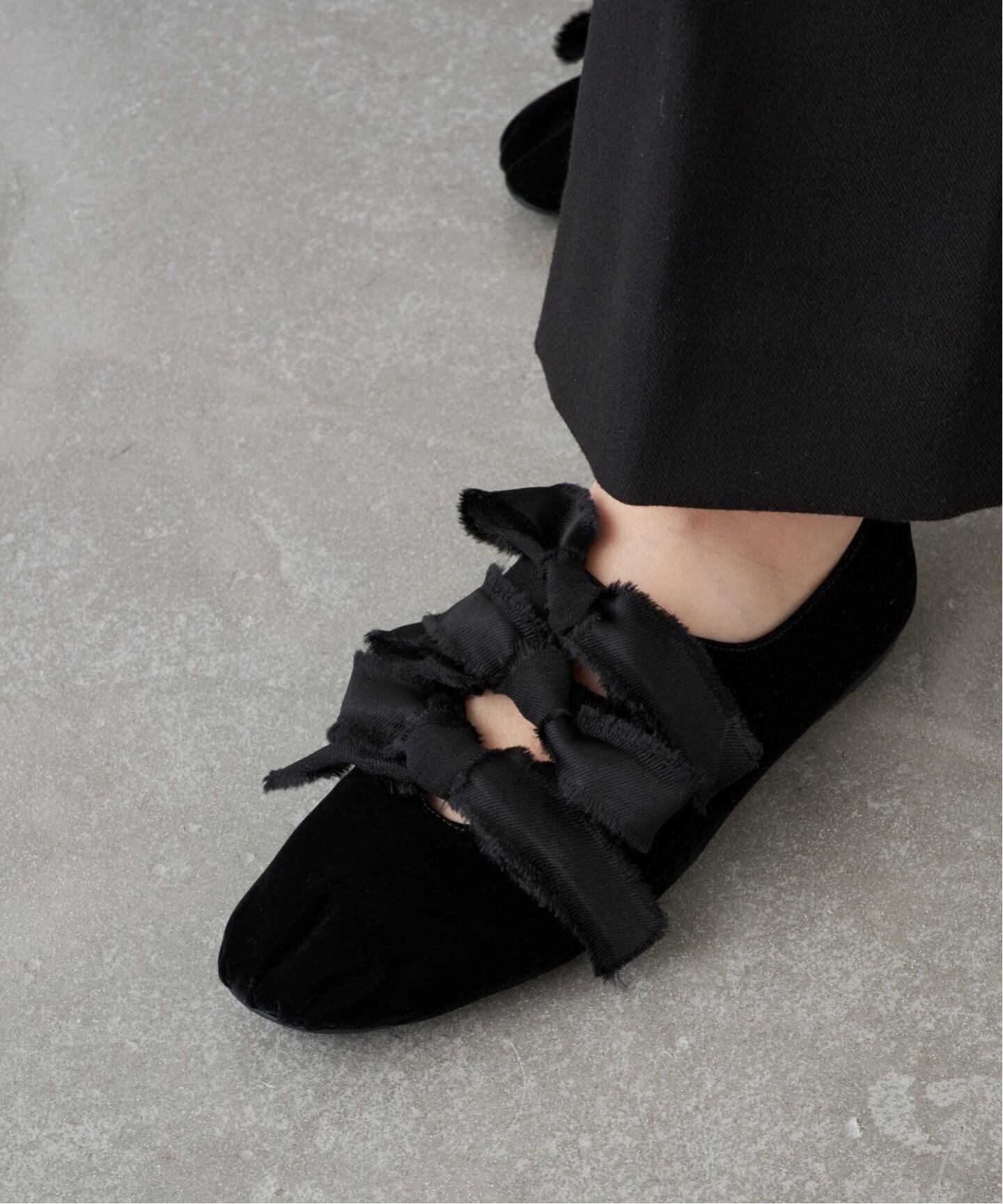 LE TALON｜《追加》GRISEサテンリボンバレリーナ | Rakuten Fashion