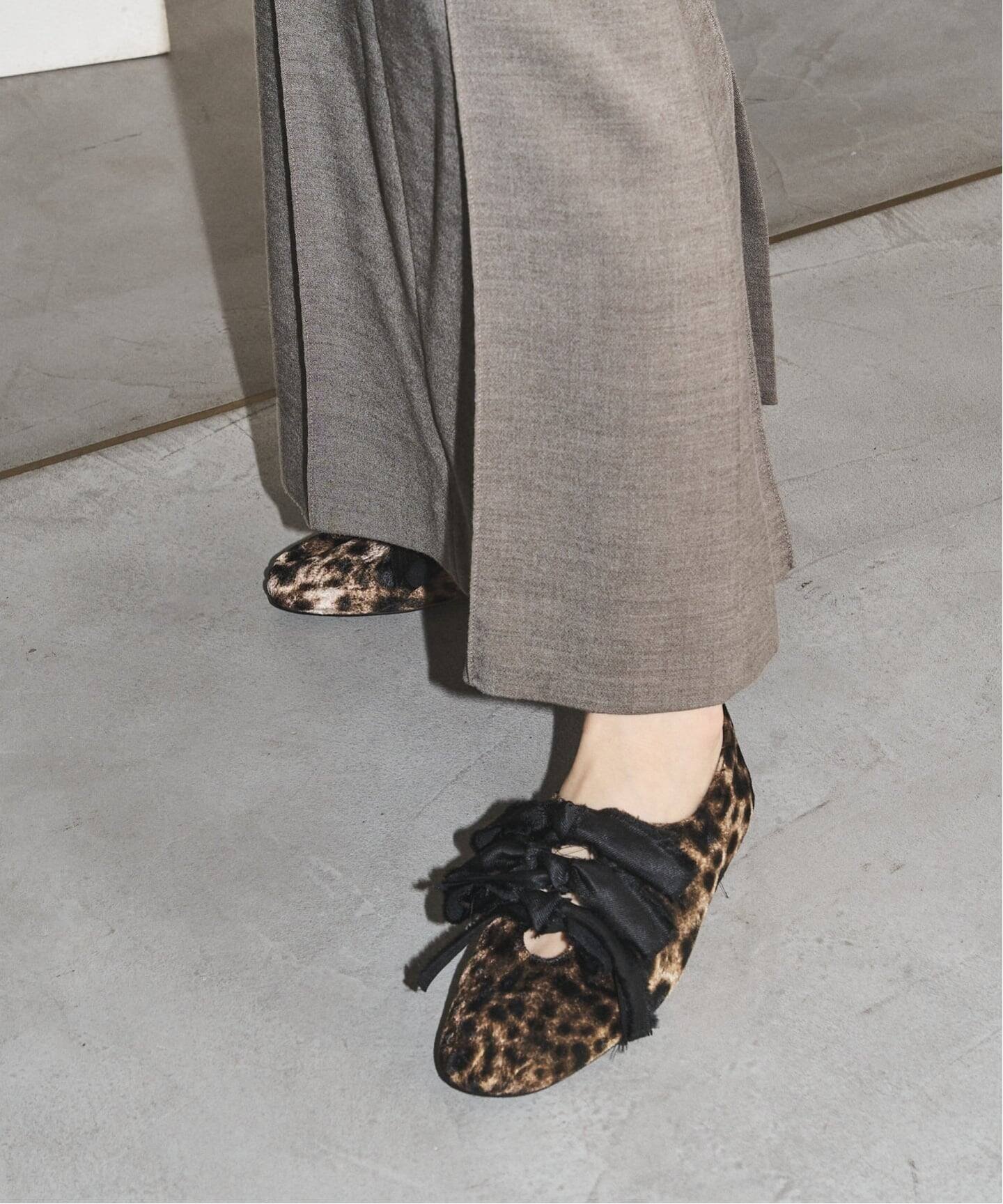 LE TALON｜《追加》GRISEサテンリボンバレリーナ | Rakuten Fashion