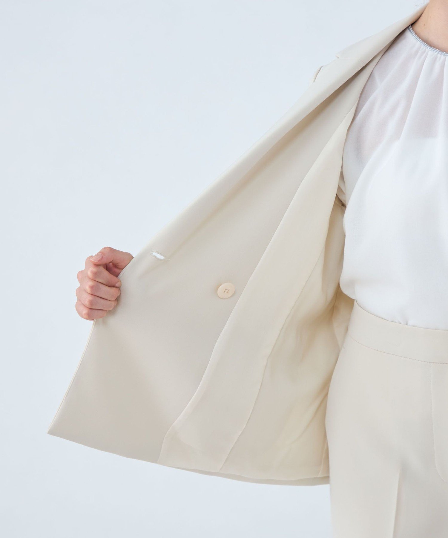 TOMORROWLAND｜ドライダブルクロス ダブルブレストジャケット