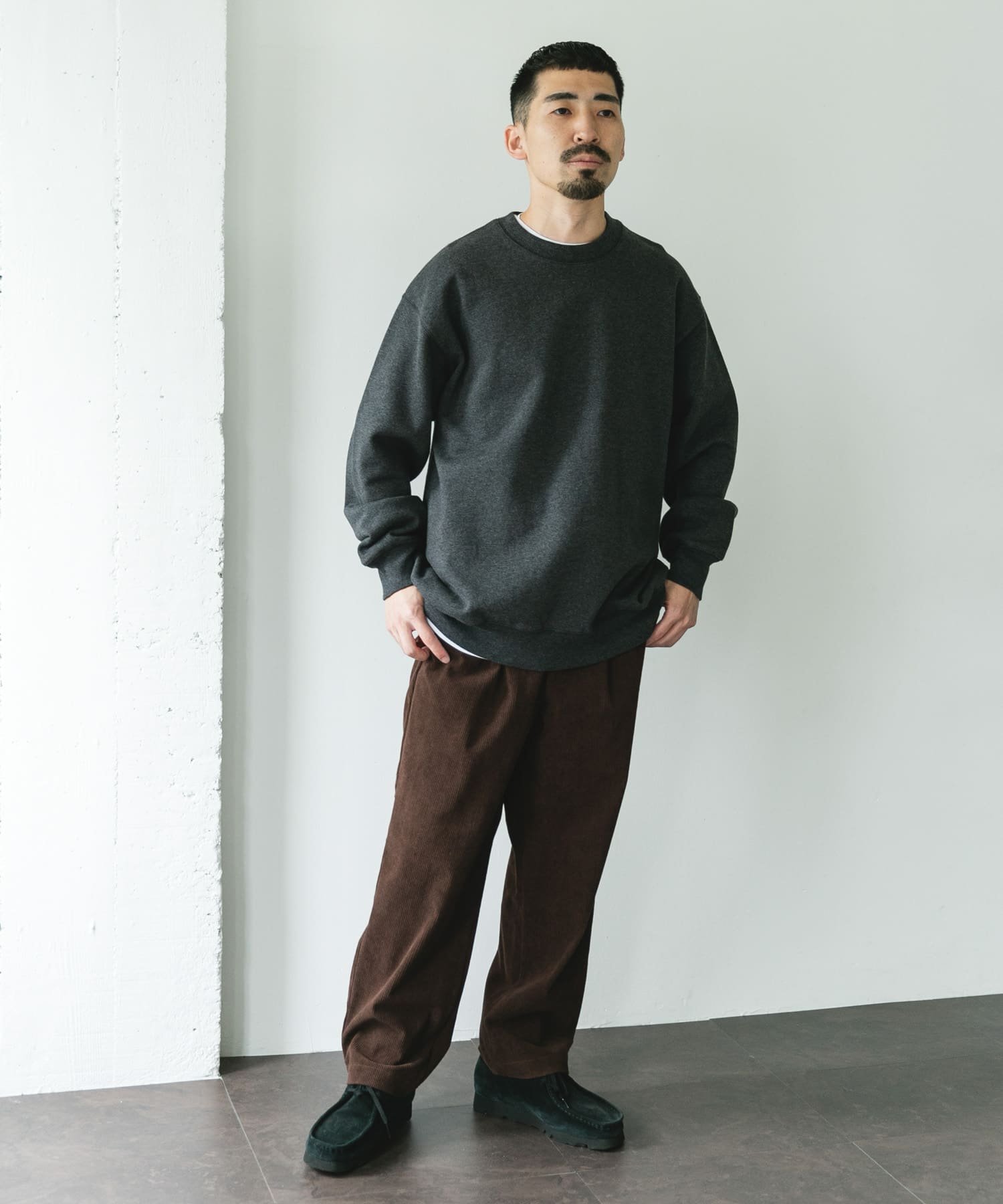 URBAN RESEARCH DOORS｜裏起毛クルーネックスウェット | Rakuten