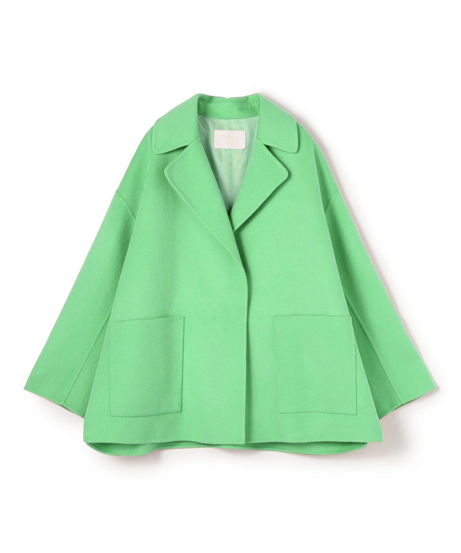 TOMORROWLAND｜プレミアムウールリバー オープンカラーショートコート