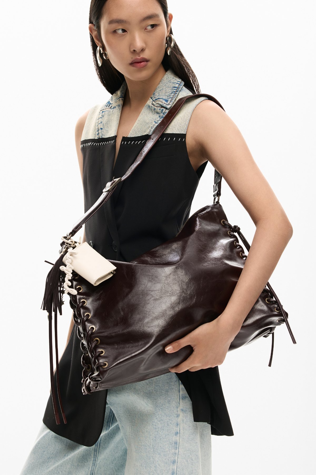 Desigual｜フェイクレザーレースアップバッグ | Rakuten Fashion(楽天