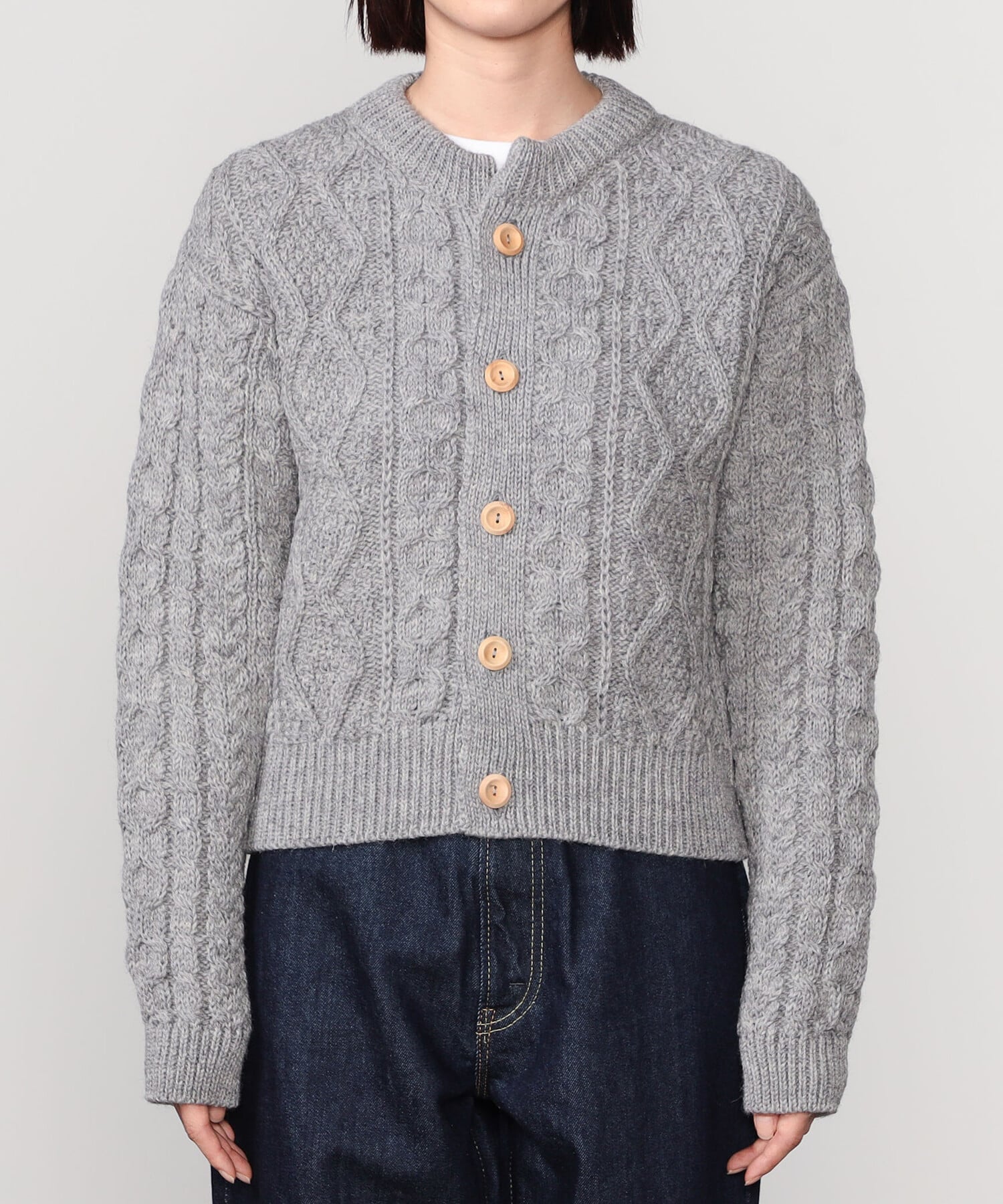 Bshop｜James Charlotte | ウール アランニットカーディガン WOMEN