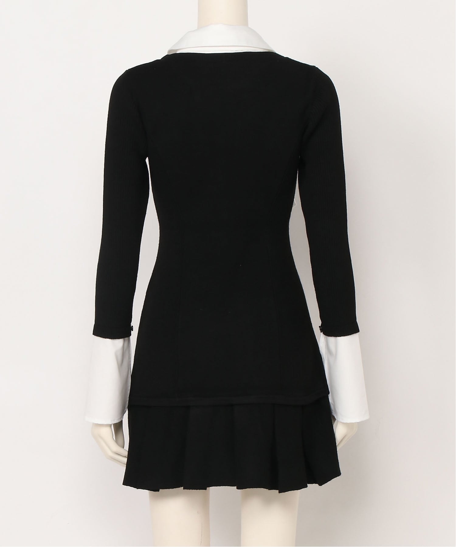 LIP SERVICE｜LIP SERVICE/(W)フロントZIPニットプリーツワンピース