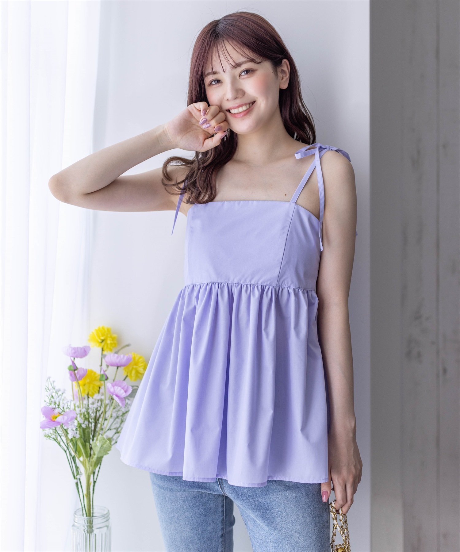 clear｜【体型カバー】リボンキャミソールビスチェ | Rakuten Fashion