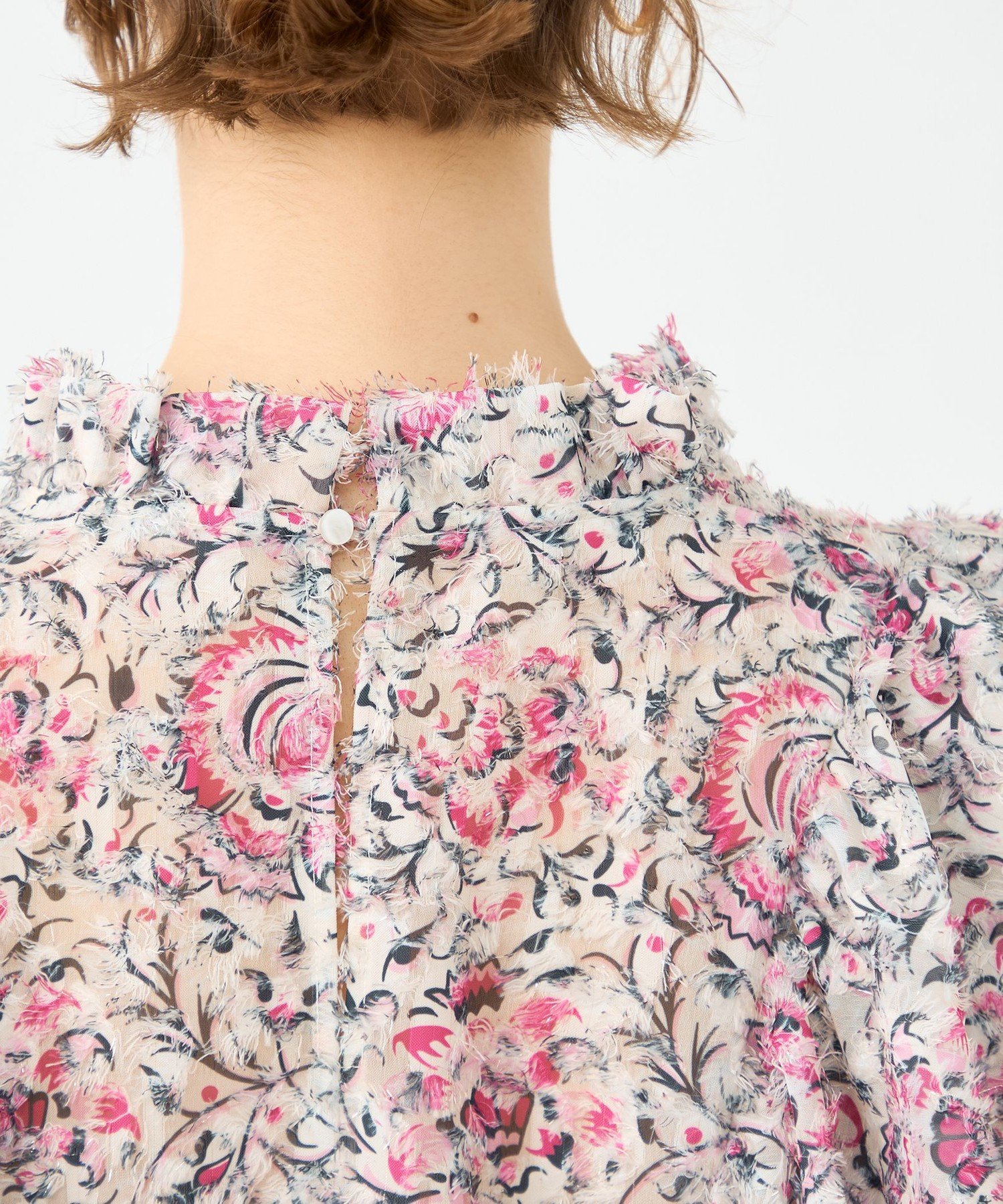 TOMORROWLAND｜ラメカットジャカード フリルブラウス | Rakuten