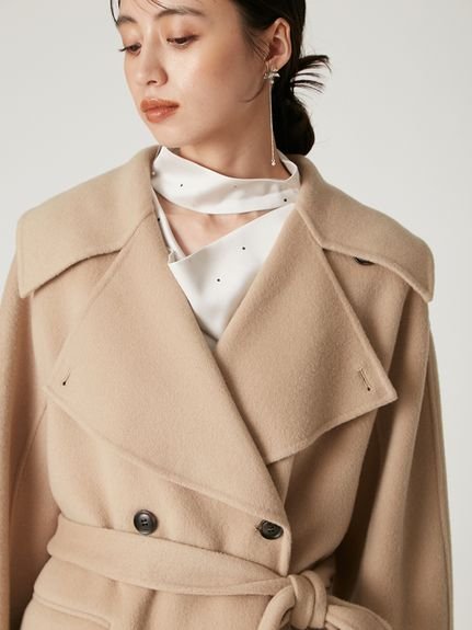 FRAY I.D｜ウールリバーミドルAラインコート | Rakuten Fashion(楽天