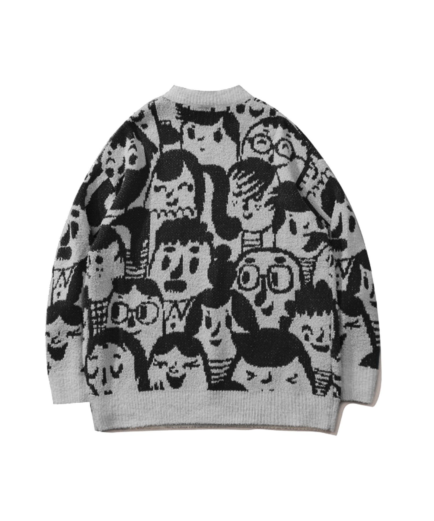 aimoha｜【HOOK】いろんな顔総柄ニット | Rakuten Fashion(楽天