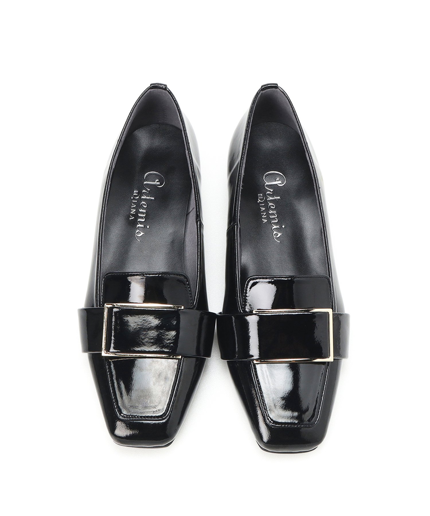 artemis by DIANA｜スクエアトゥ メタルバックルローファー | Rakuten