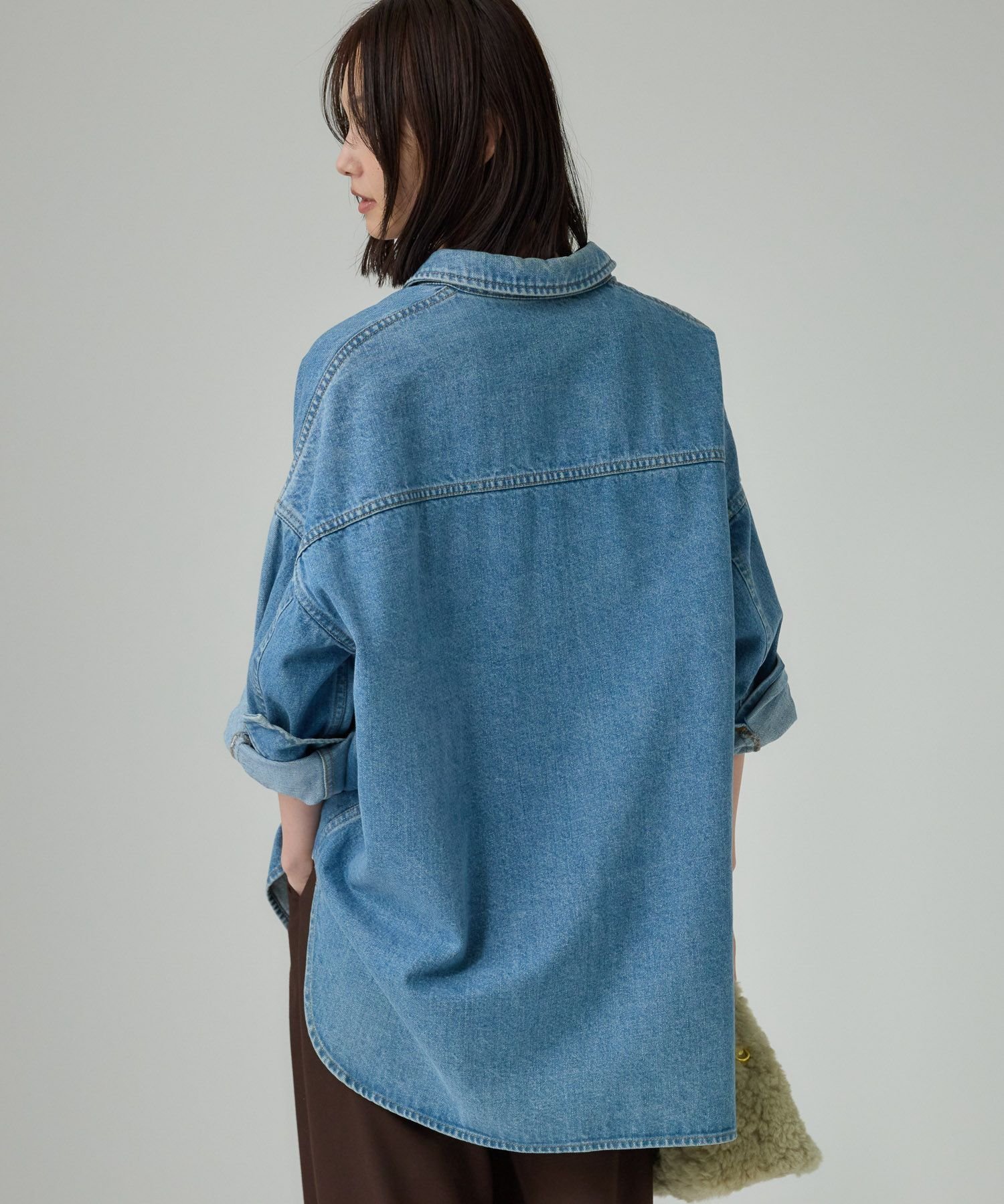 BABYLONE｜デニムビッグシャツ | Rakuten Fashion(楽天ファッション