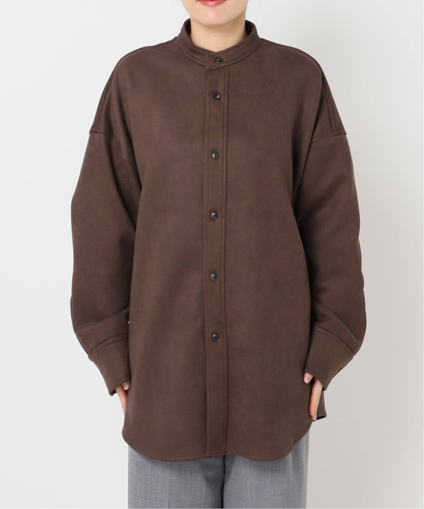 CITYSHOP｜FAUX SUEDE BAND CALLOR シャツ | Rakuten Fashion(楽天