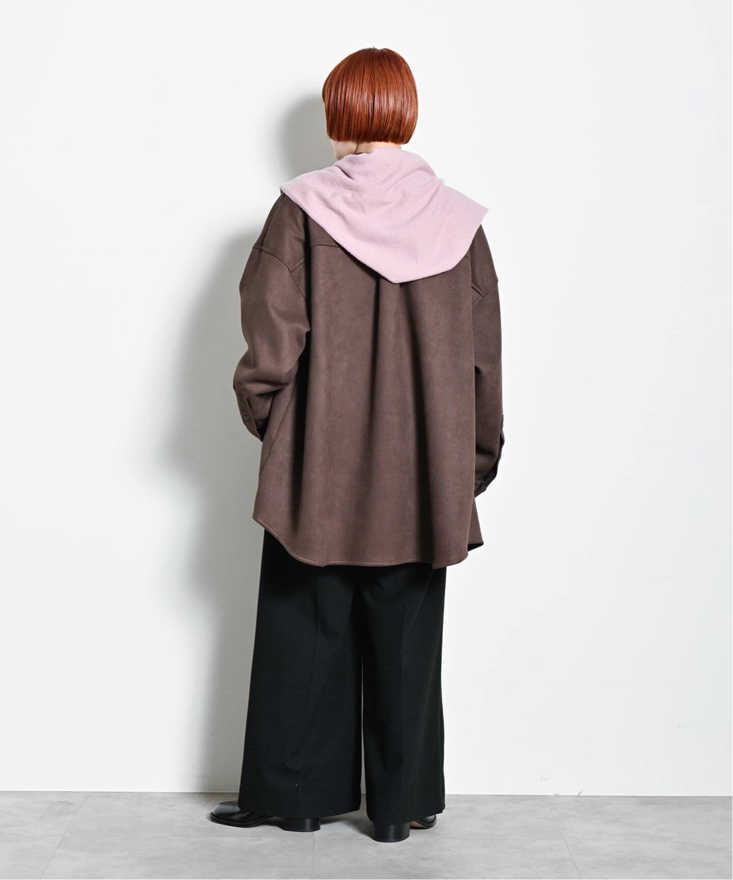 CITYSHOP｜FAUX SUEDE BAND CALLOR シャツ | Rakuten Fashion(楽天