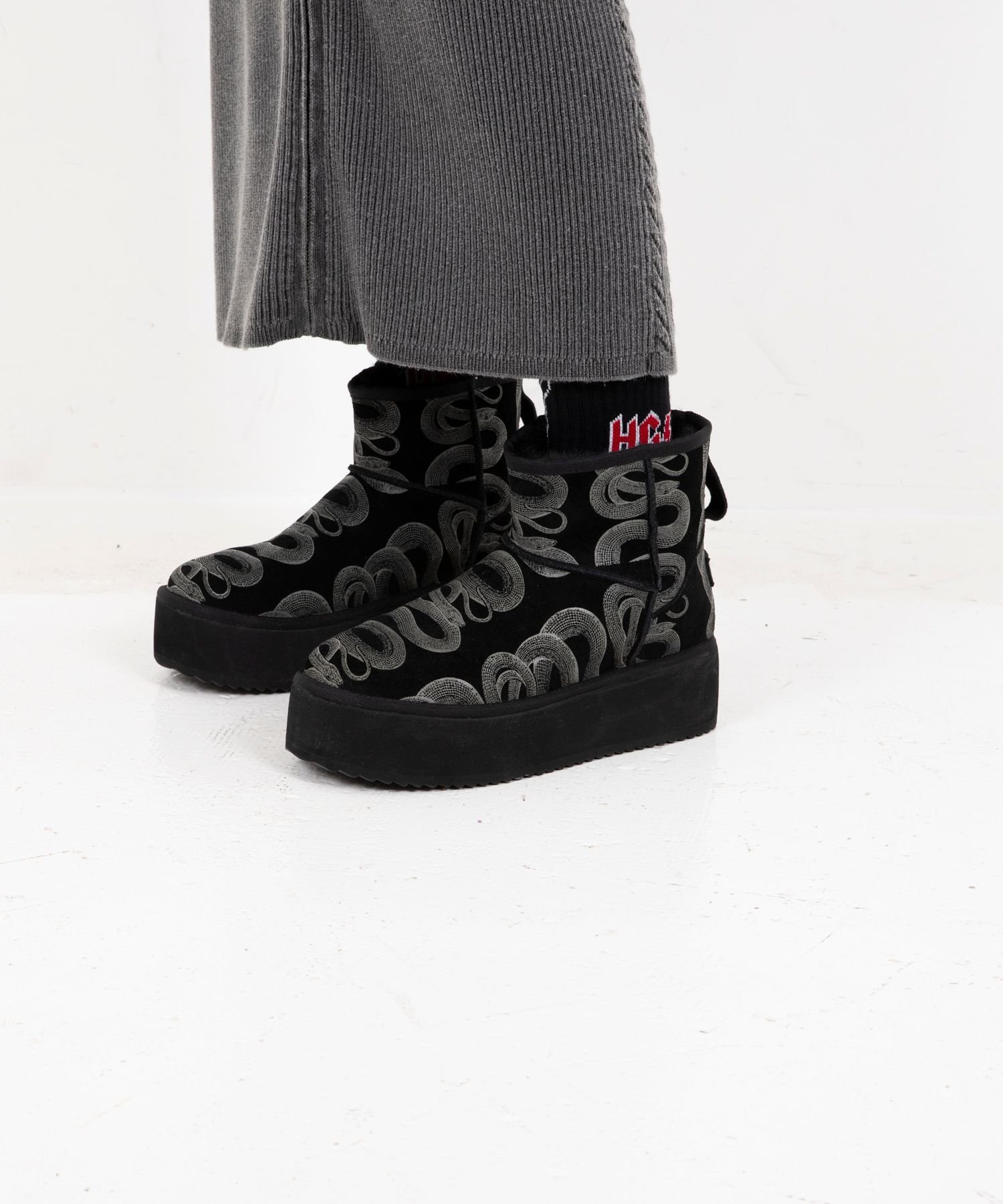 HYSTERIC GLAMOUR｜SNAKE LOOP プラットフォームブーツ | Rakuten