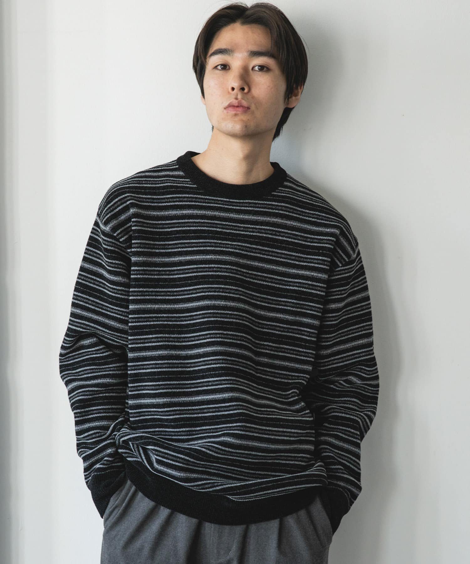 URBAN RESEARCH DOORS｜モールマルチボーダーニット | Rakuten Fashion