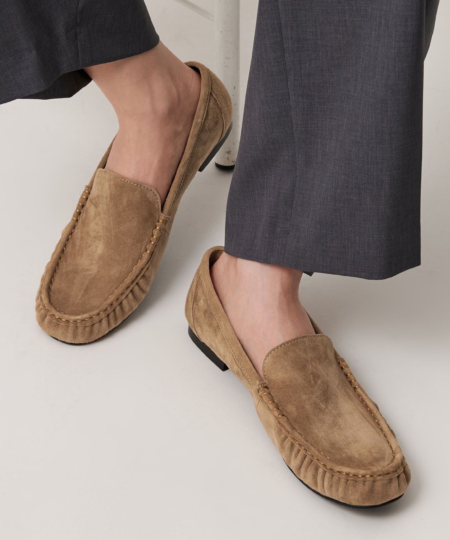 BEAUTY&YOUTH UNITED ARROWS｜レザー ギャザー ローファー | Rakuten