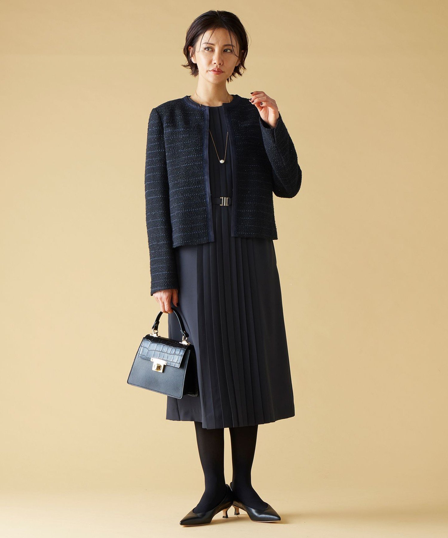 自由区｜【洗える】ライトサテン ワンピース | Rakuten Fashion(楽天